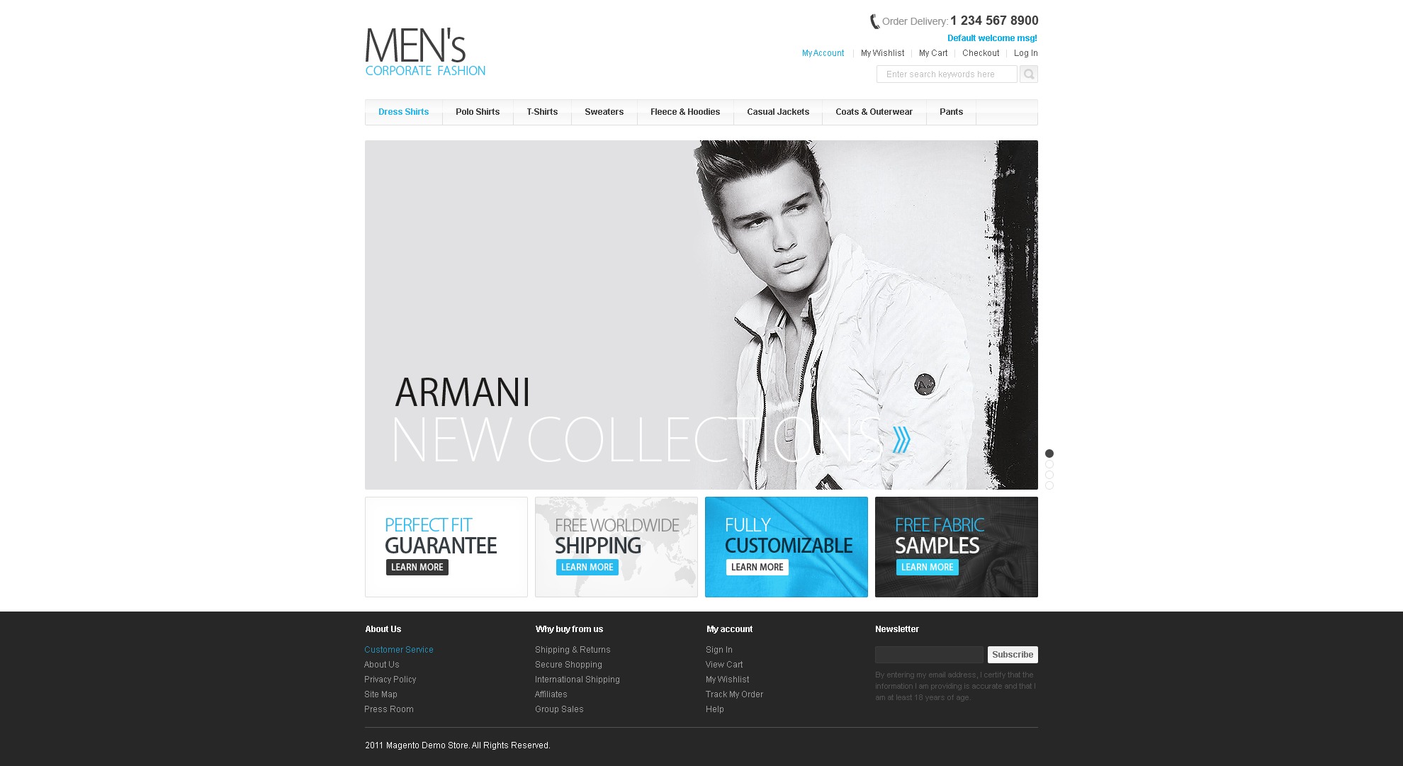 Men's Fashion Magento Theme