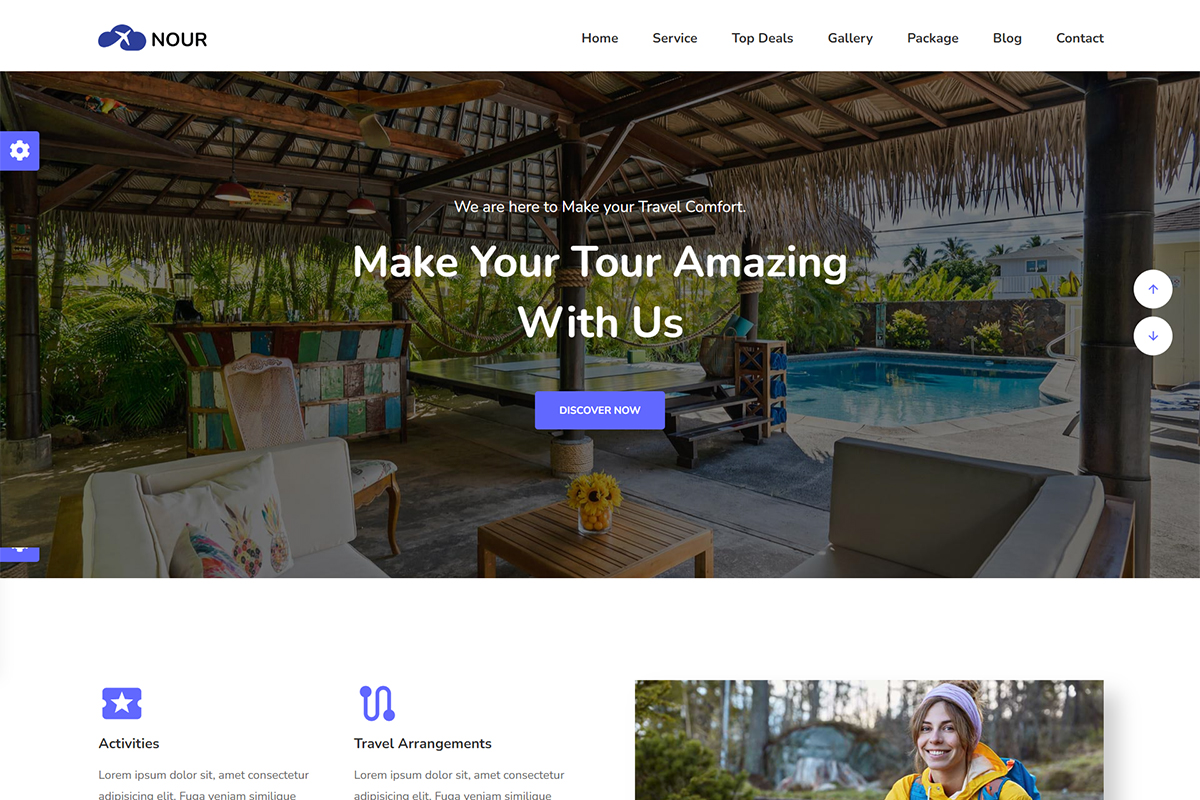 Nour - Tour and Travel Agency Template