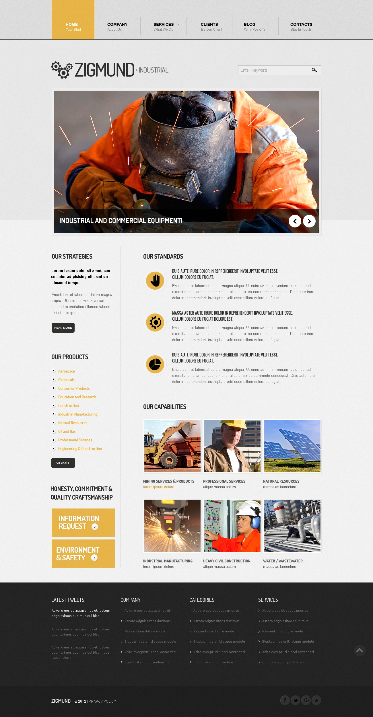 Industrial Manufacture Drupal Template