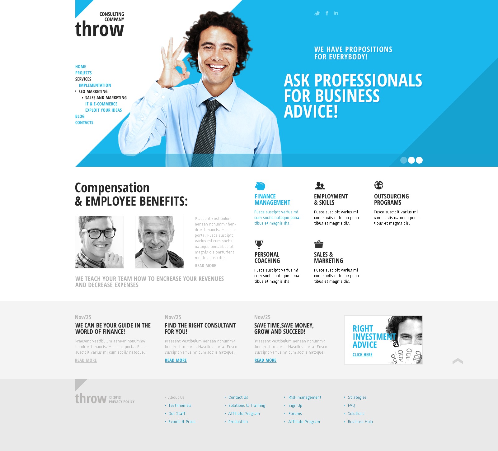 Blue Consulting Joomla Template