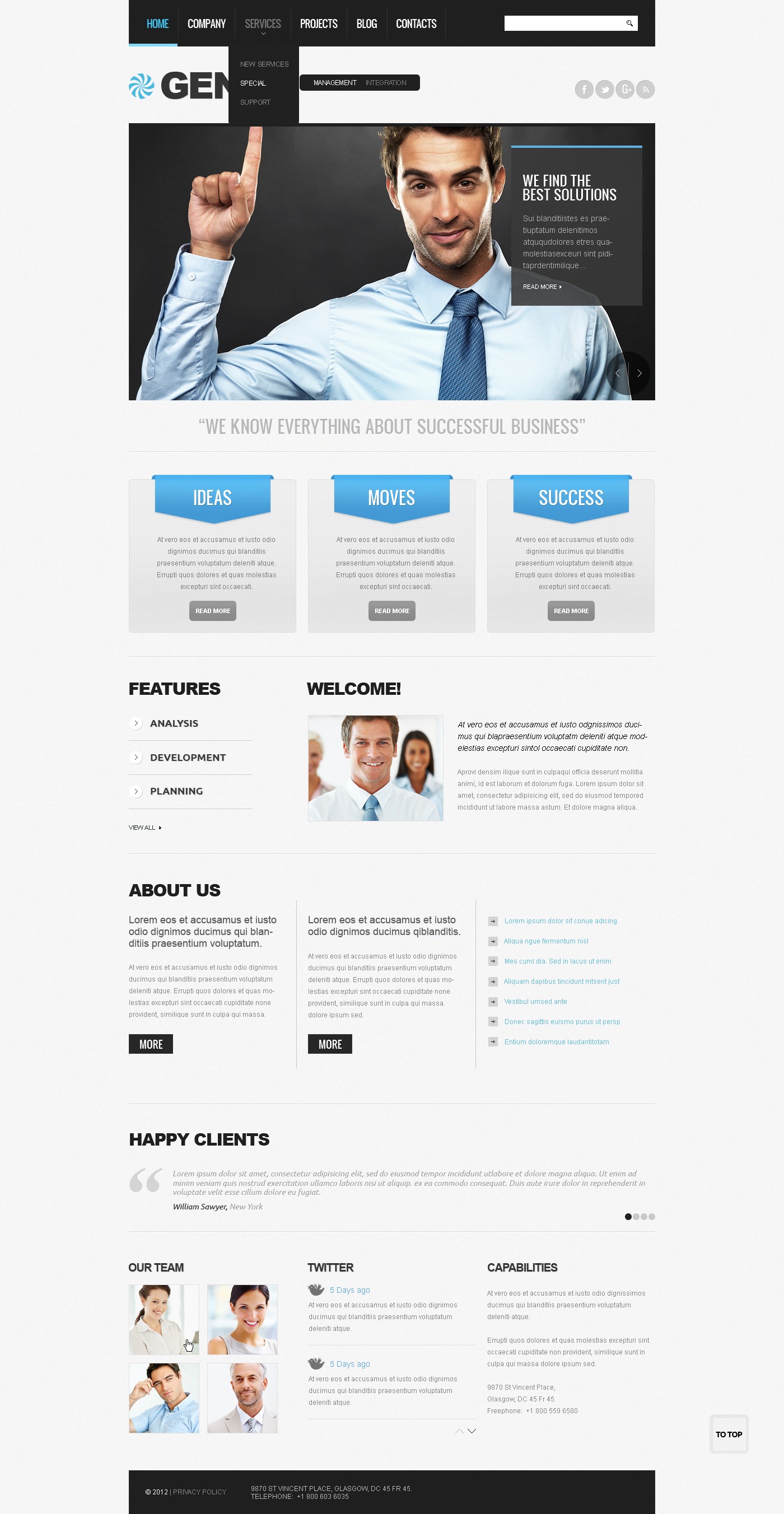 Consulting Company Drupal Template