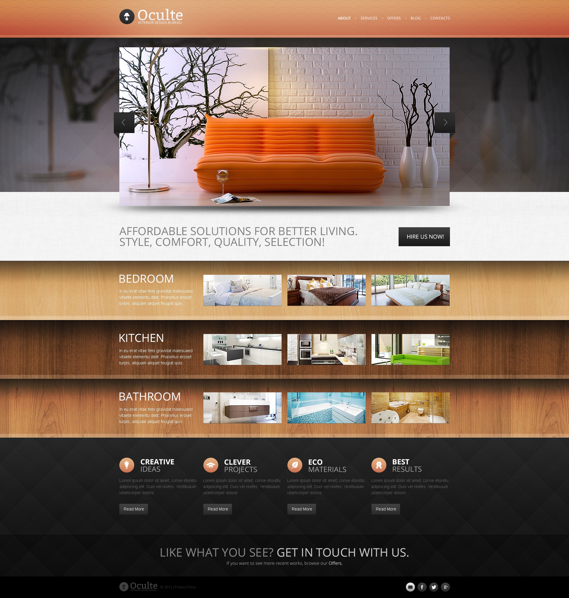 Interior Design Bureau Drupal Template