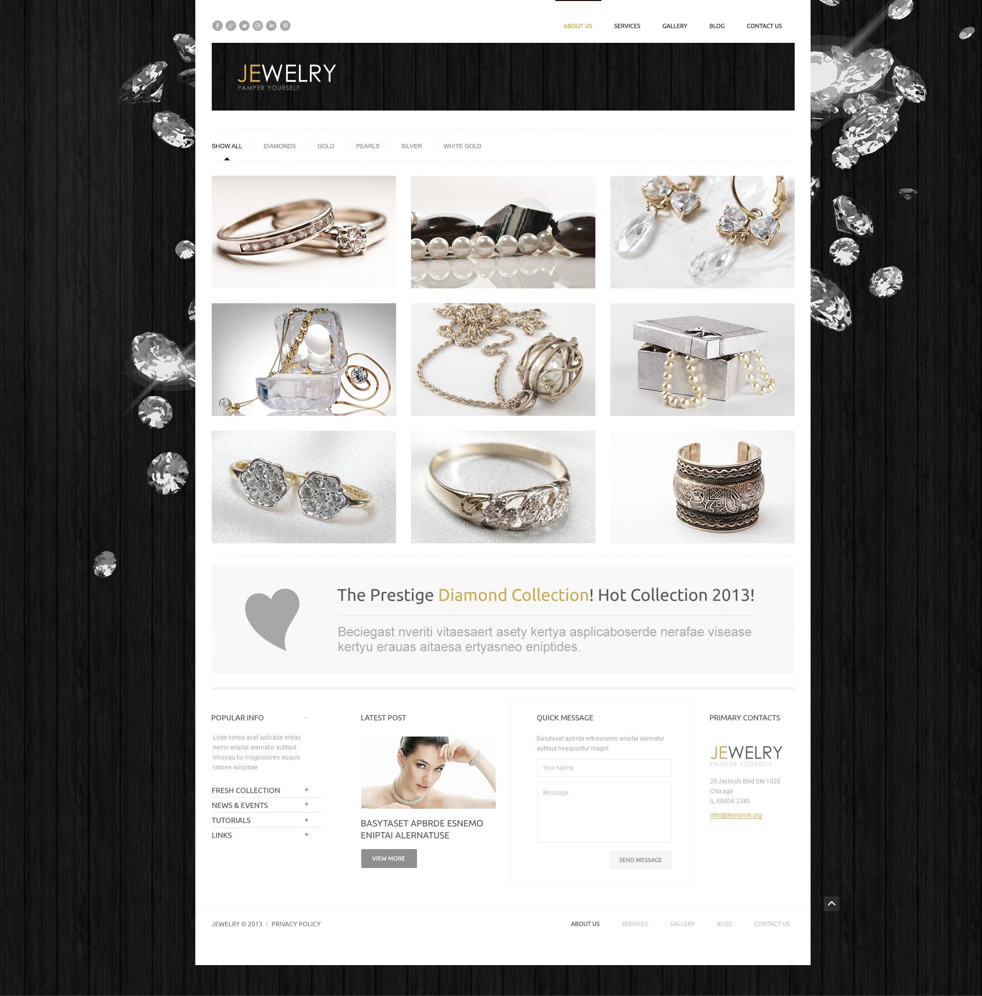 Jewelry Responsive WordPress Theme