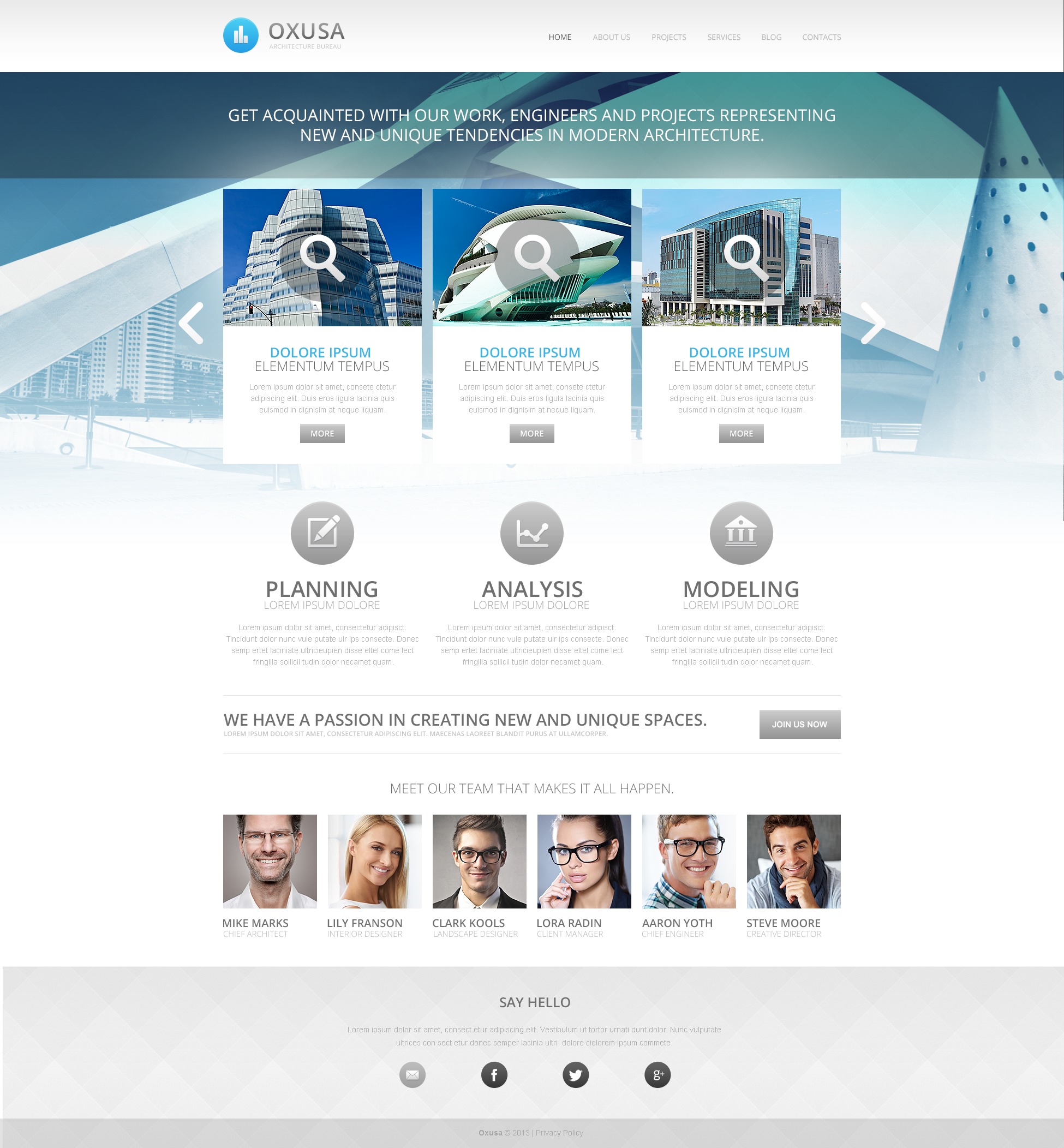 Architecture Company Drupal Template