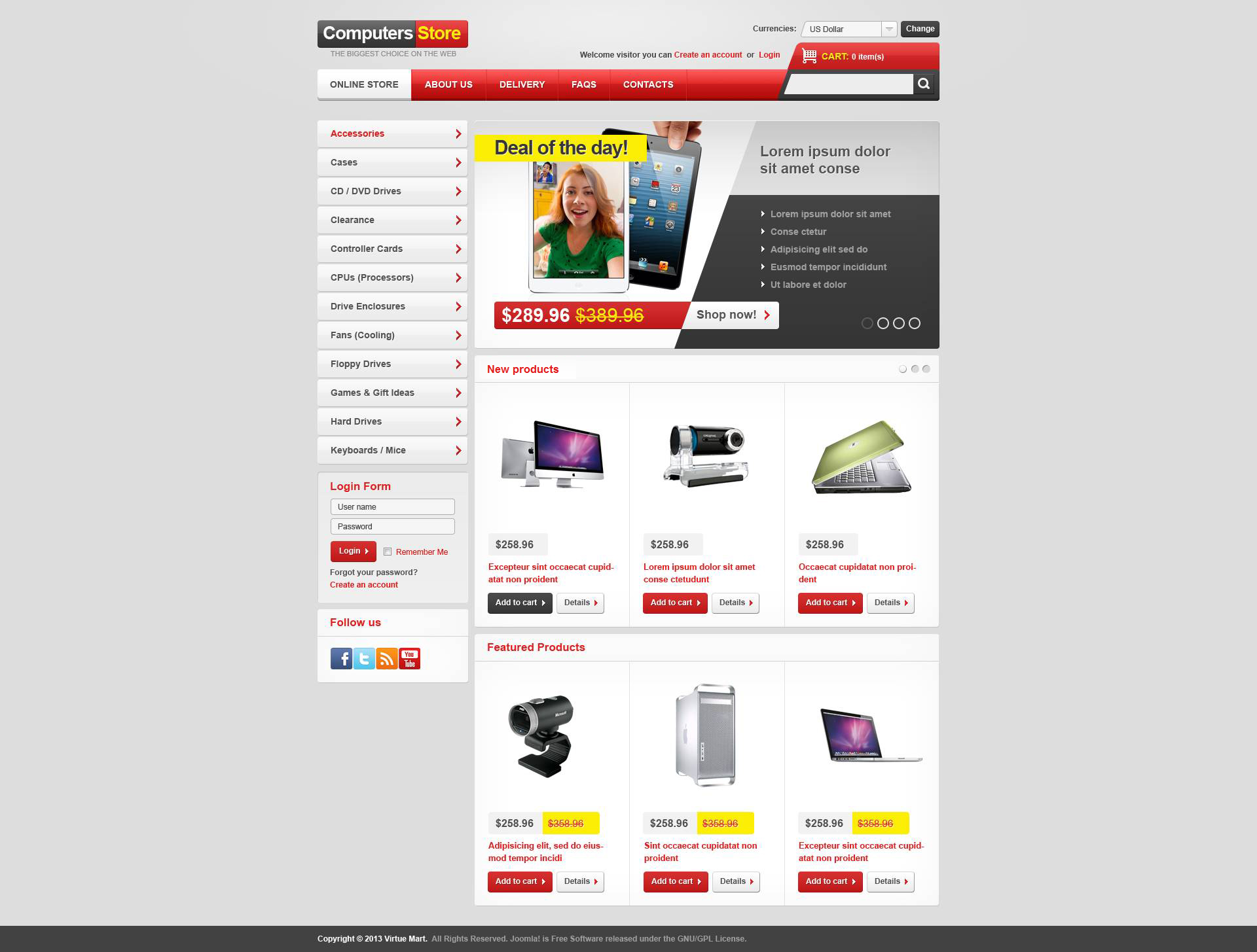 Complete Computers Store VirtueMart Template