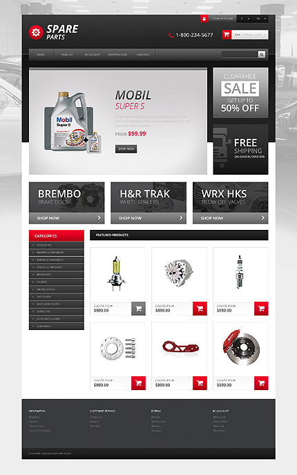 OpenCart Main Page