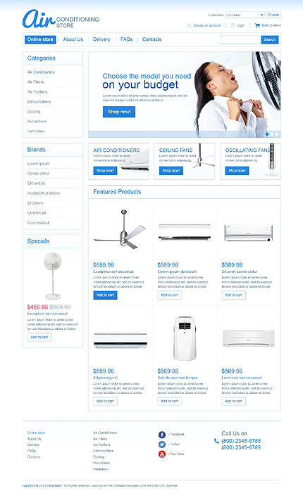 VirtueMart Main Page