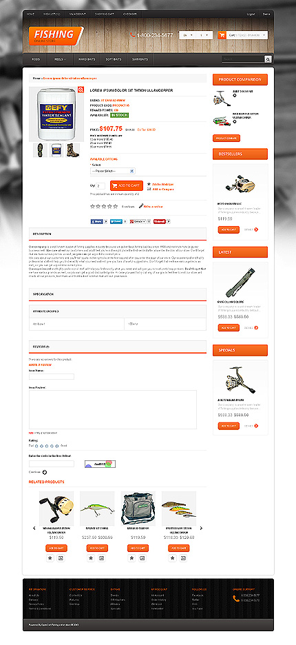 OpenCart Product Page