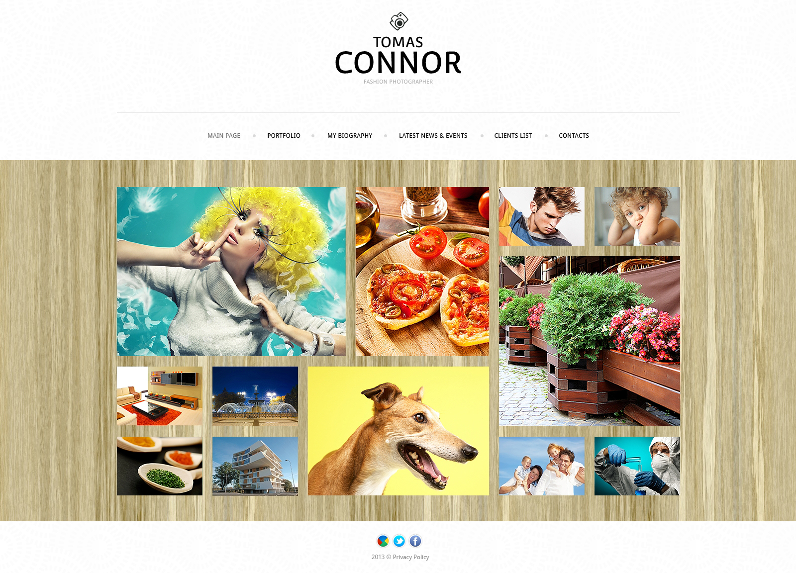 Photographer Portfolio Responsive Joomla Template