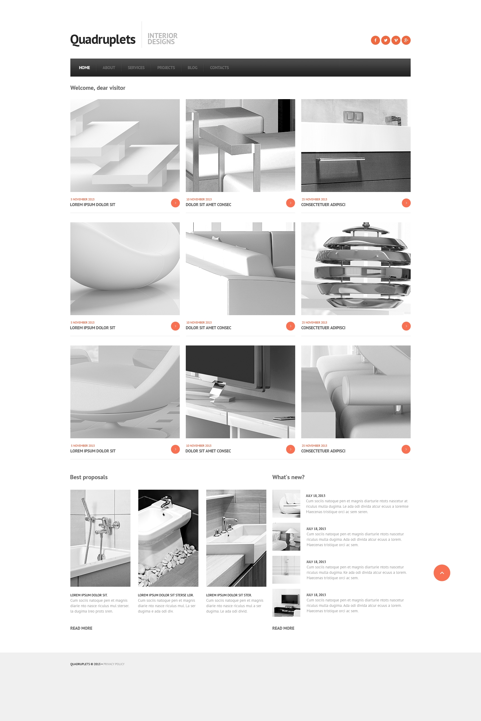 Interior Design Responsive Joomla Template