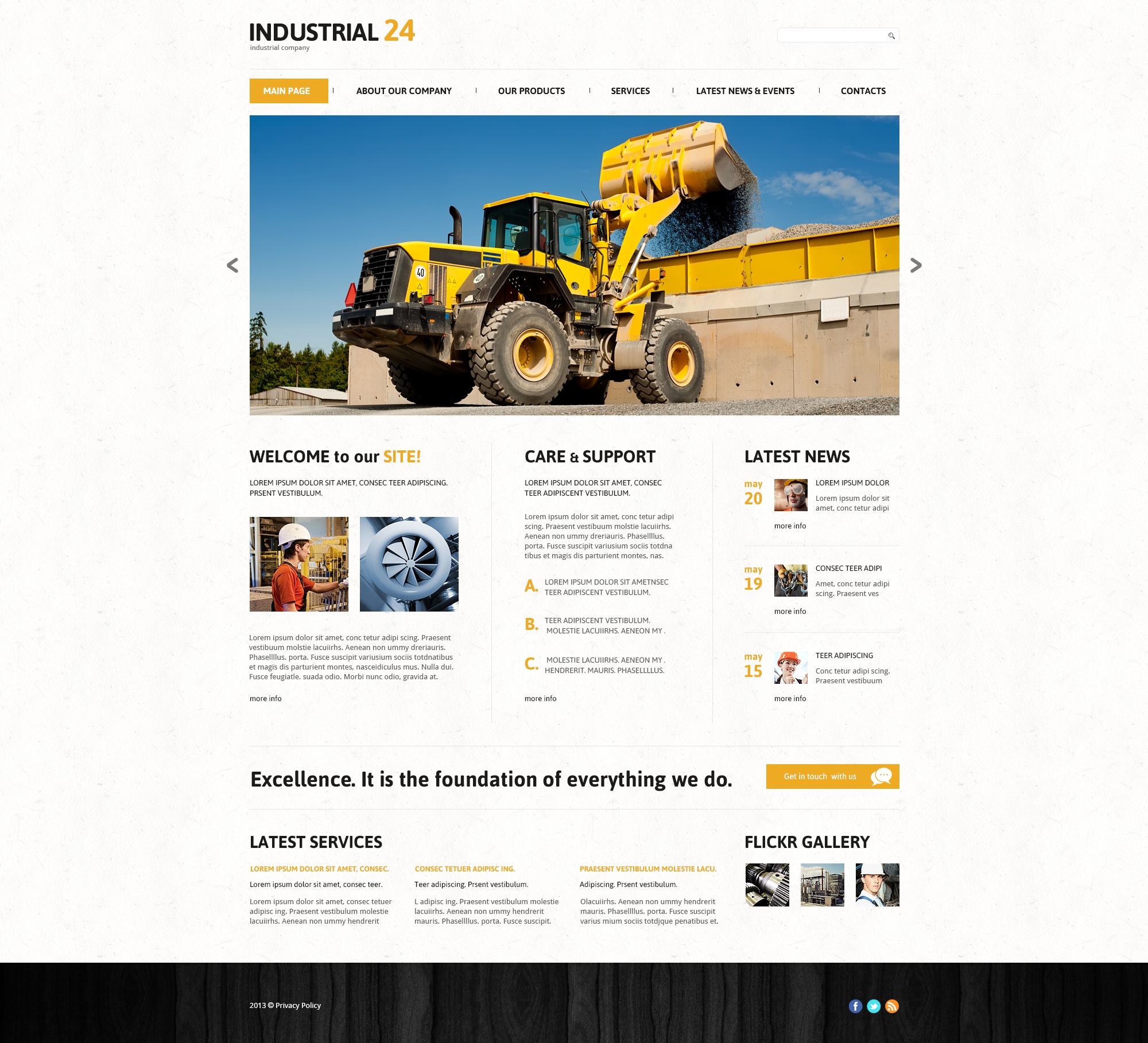 Creative Industrial Joomla Template