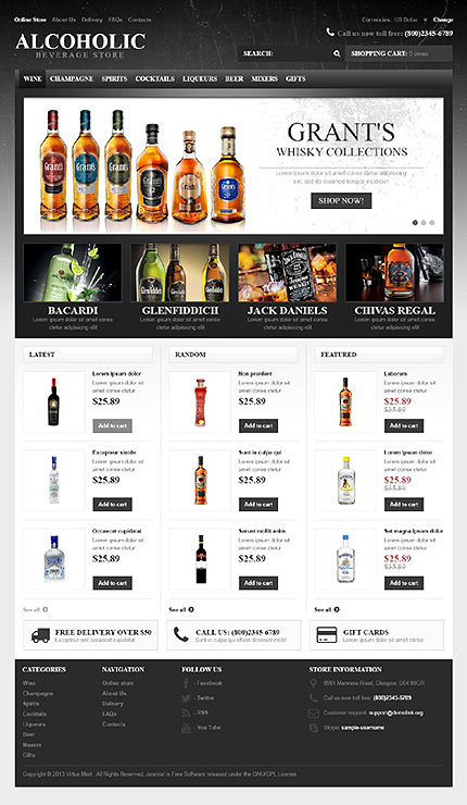 VirtueMart Main Page