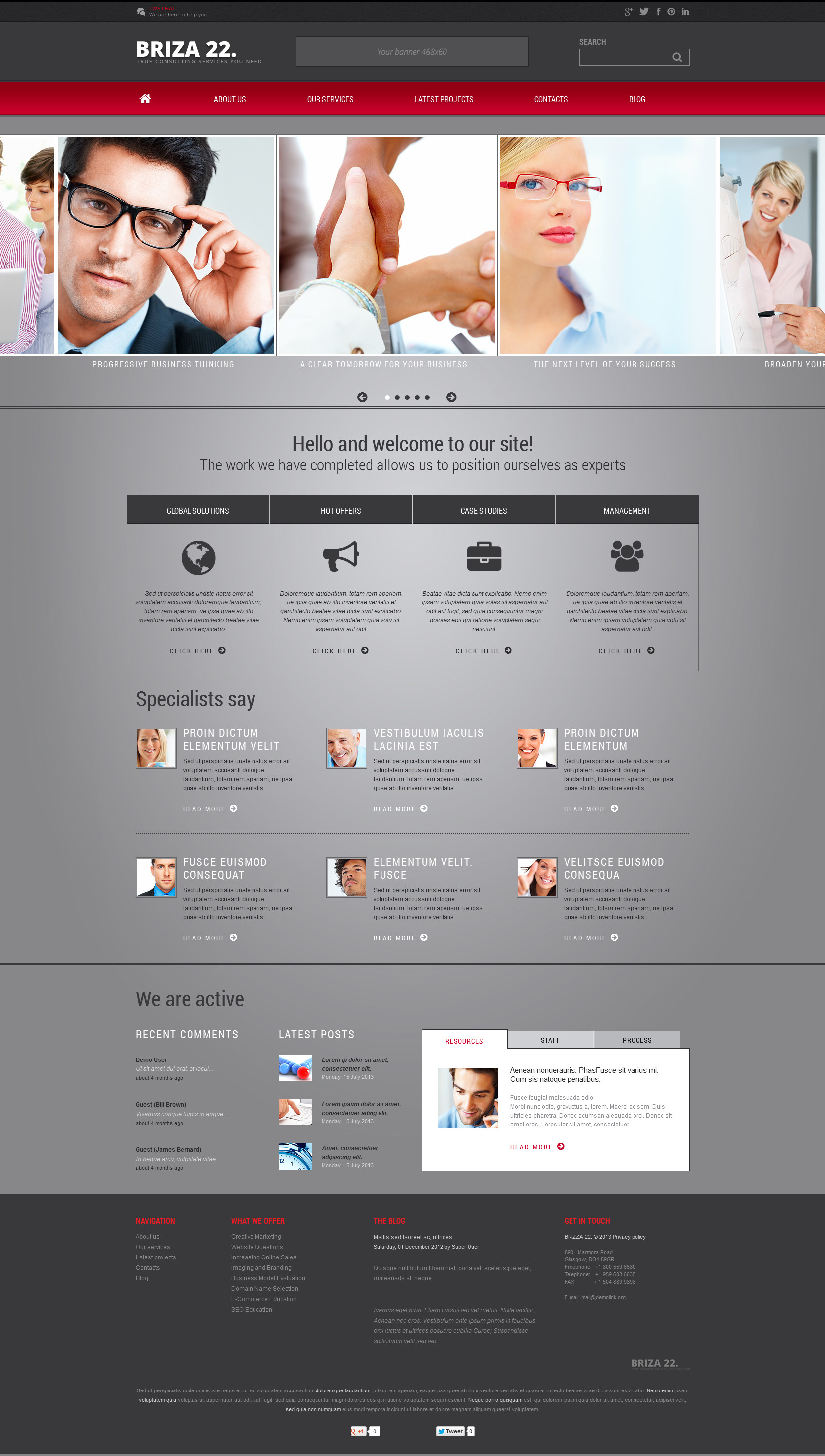 Consulting Responsive Joomla Template