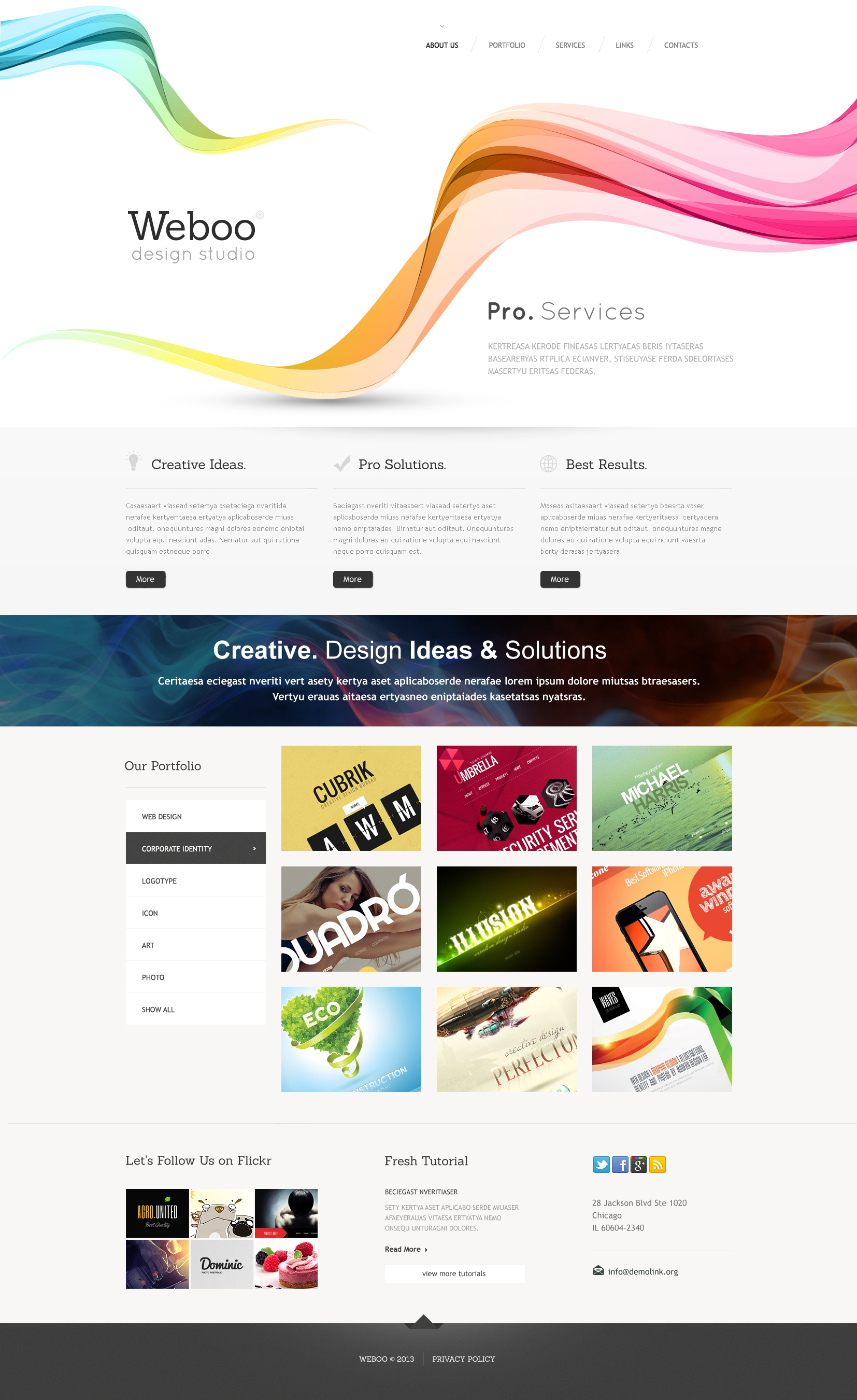 Design Studio Responsive Website Template