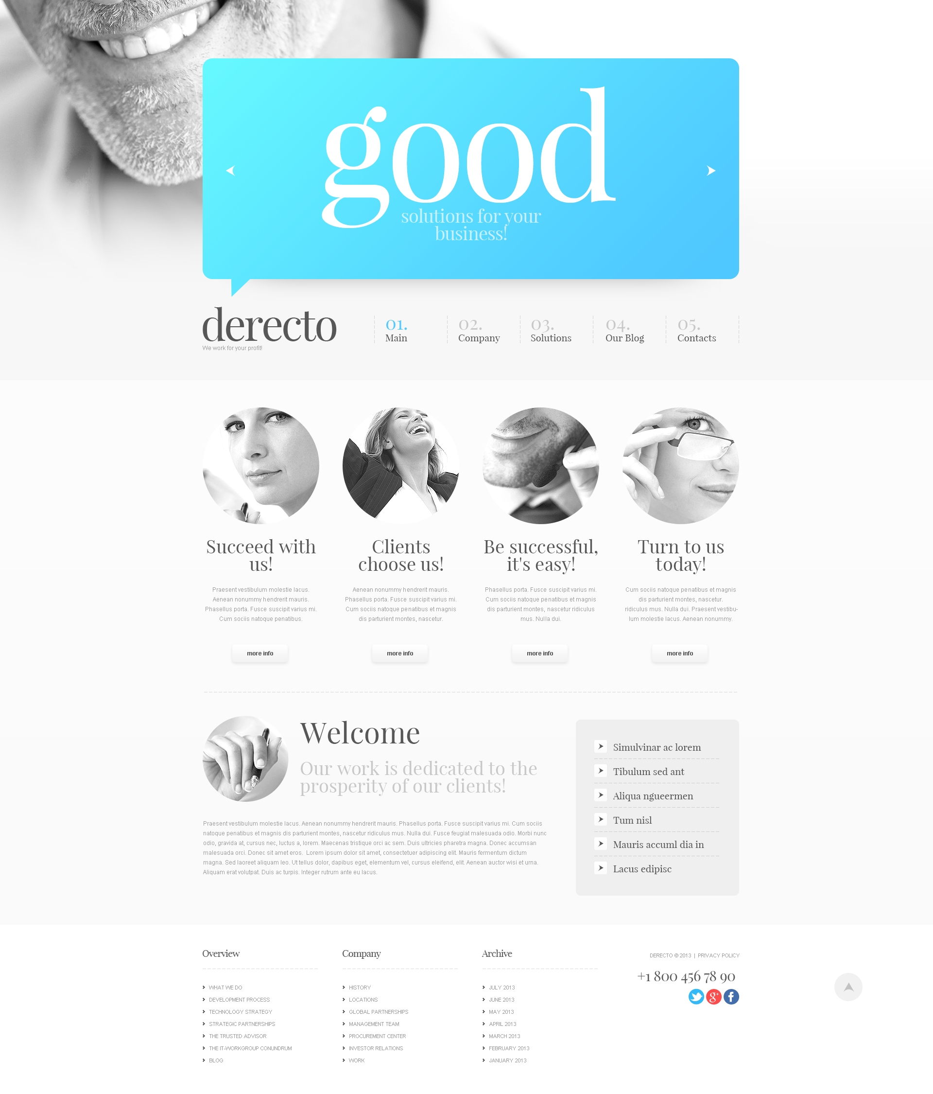 Prominent Business Drupal Template