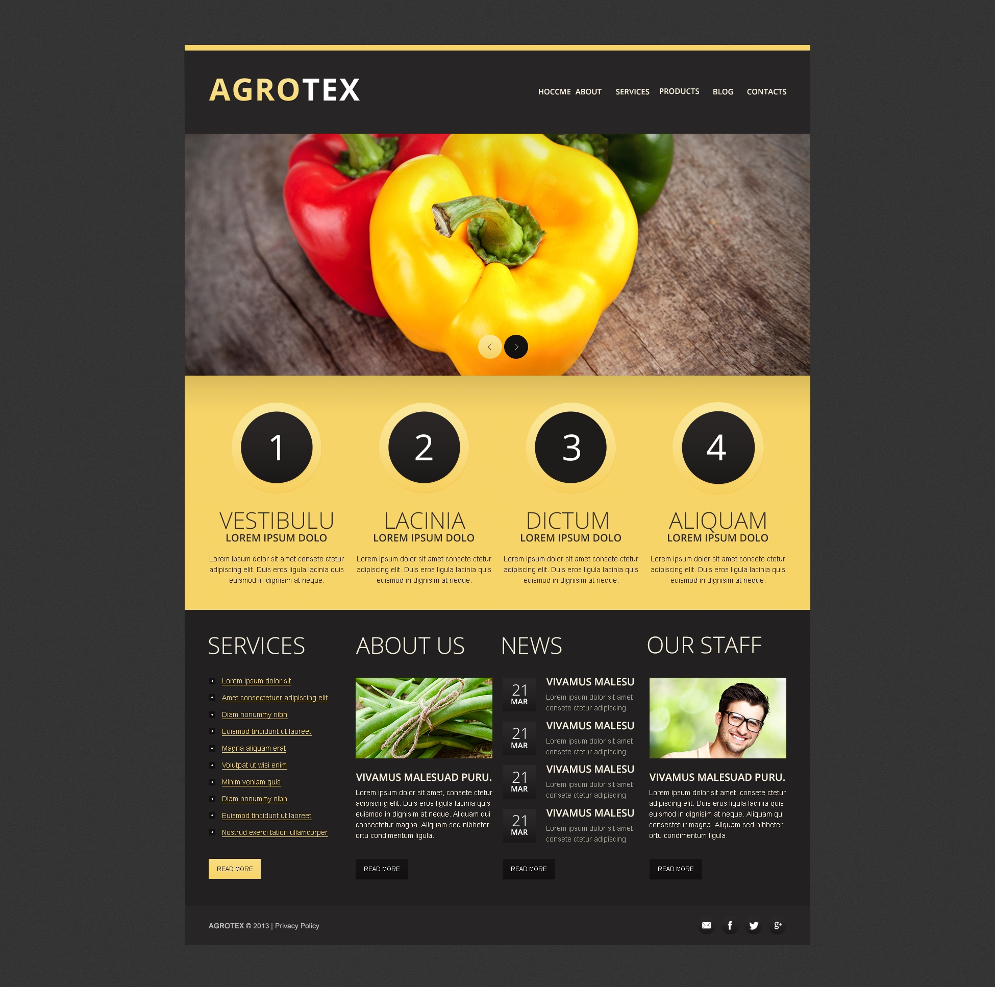 Vegetable Farm Drupal Template