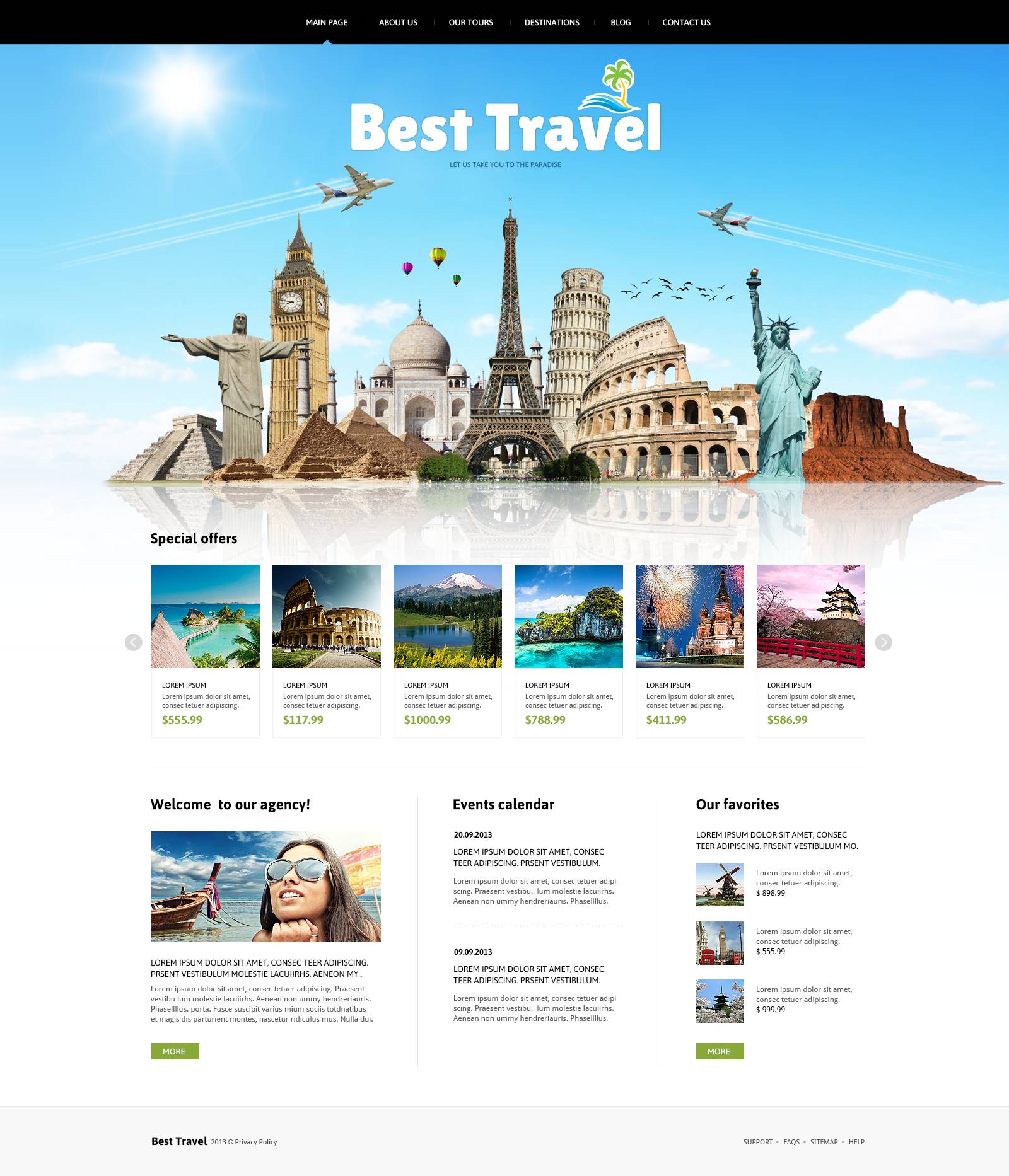 Travelling Joomla Template