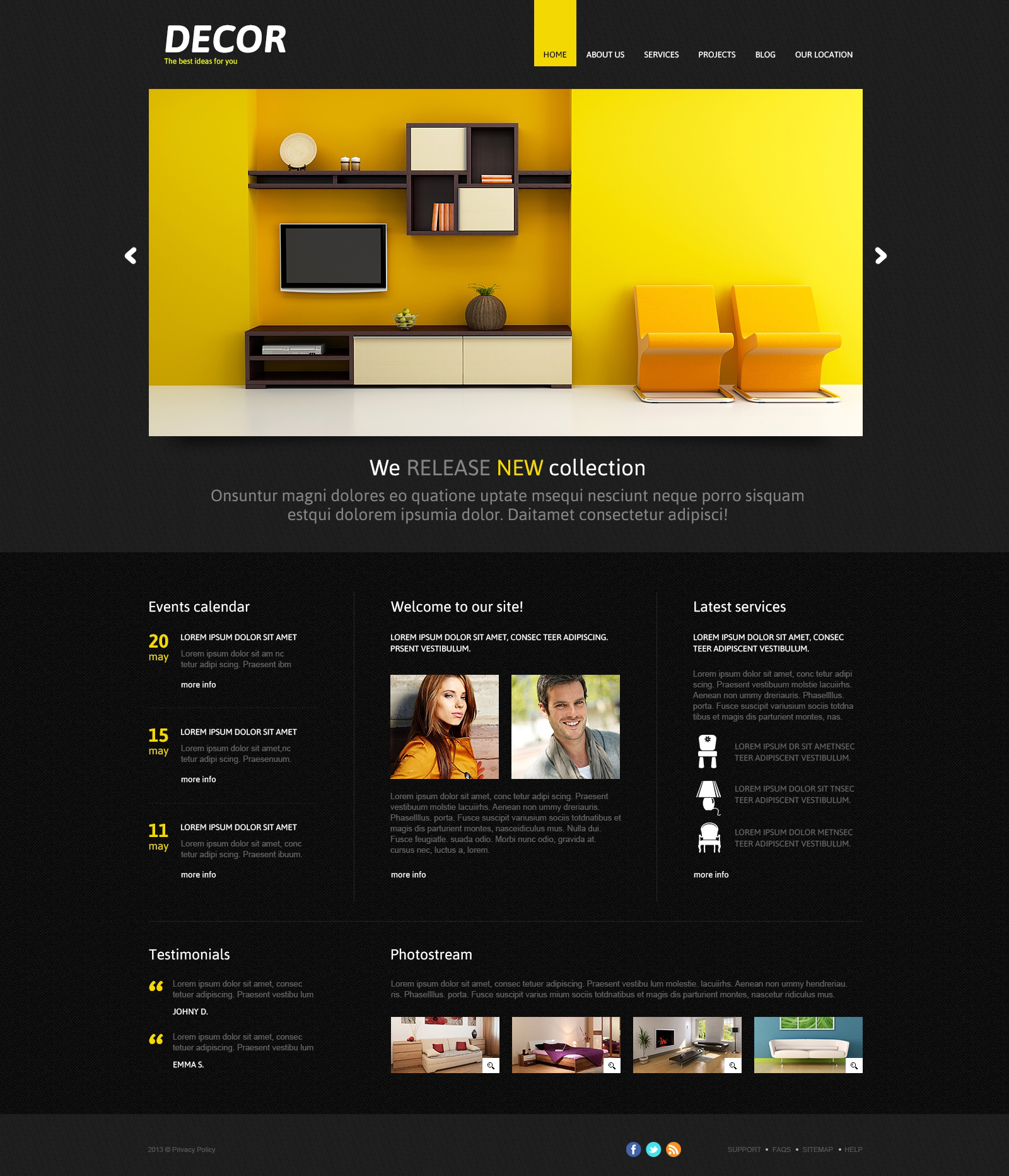 Home Decor Responsive Joomla Template