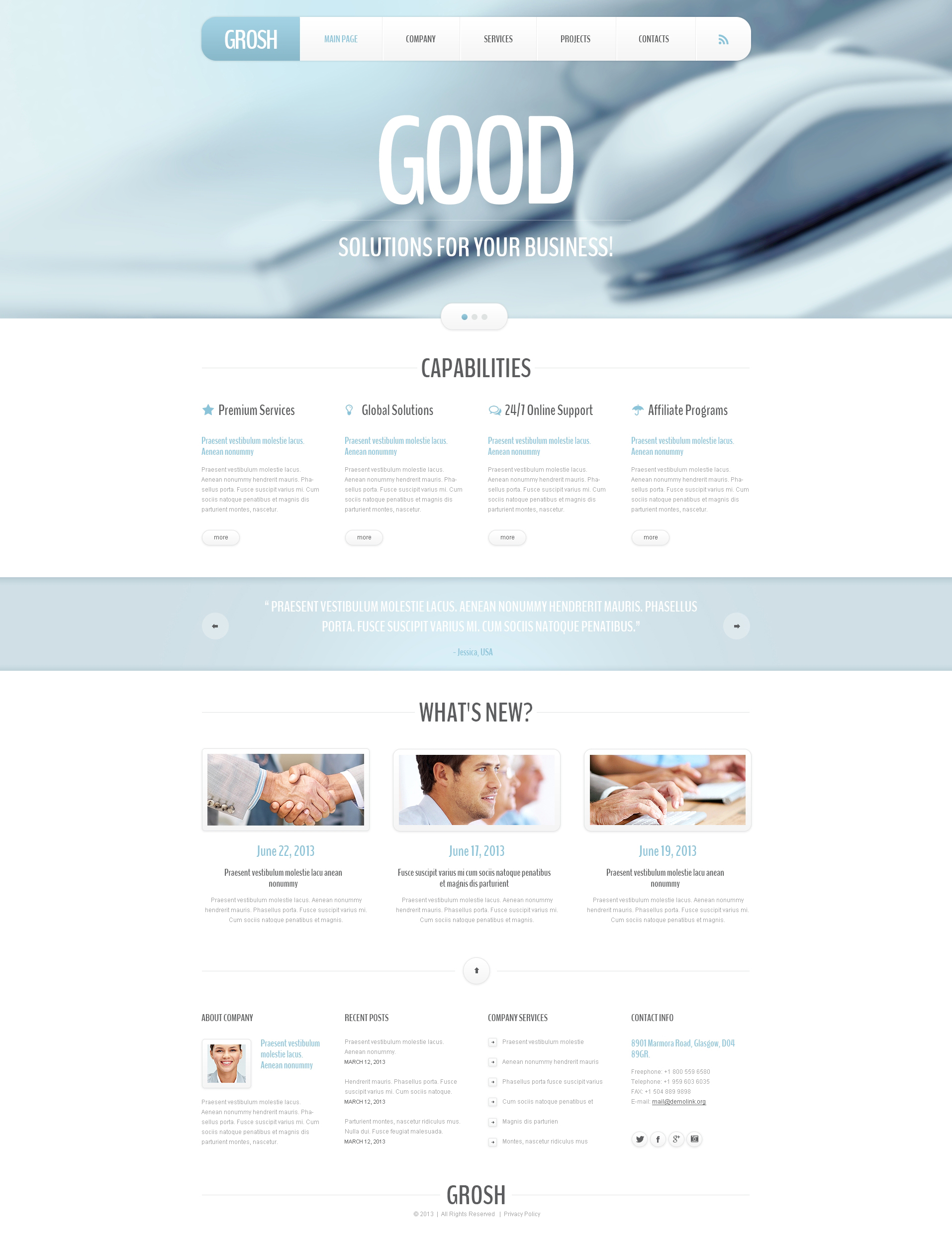 Outsourcing Company Responsive Joomla Template