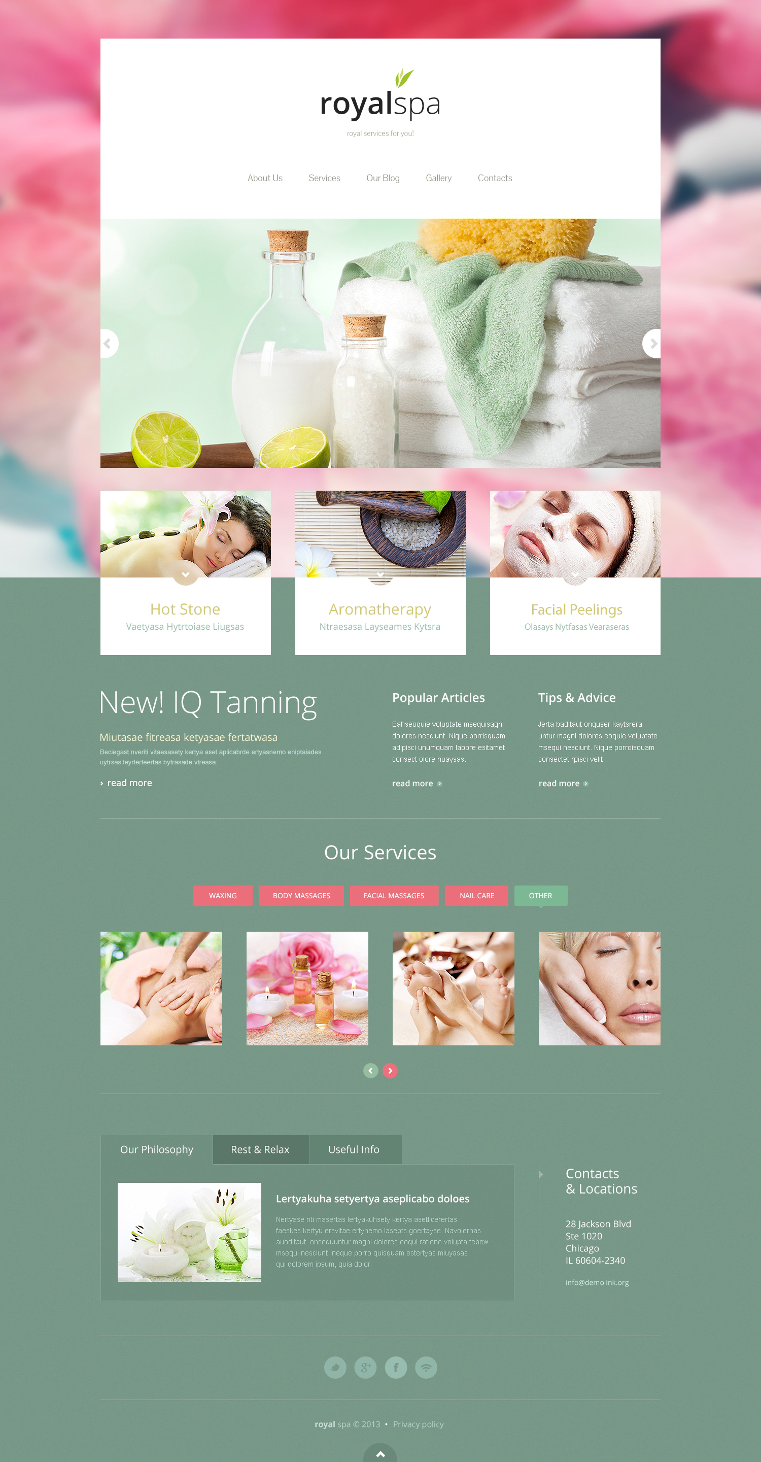 Tender Spa Salon Joomla Template