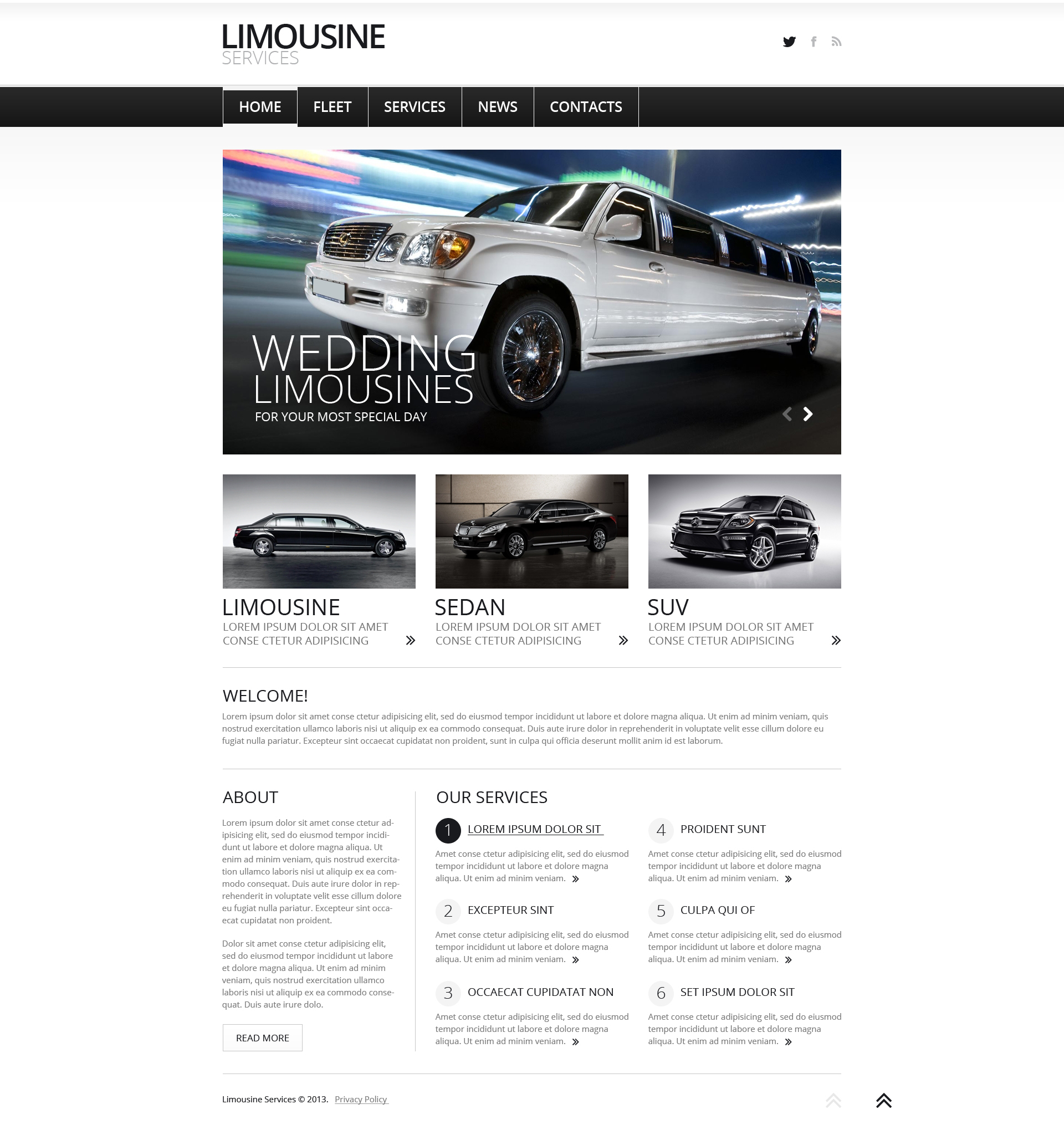 Limousine Services Joomla Template