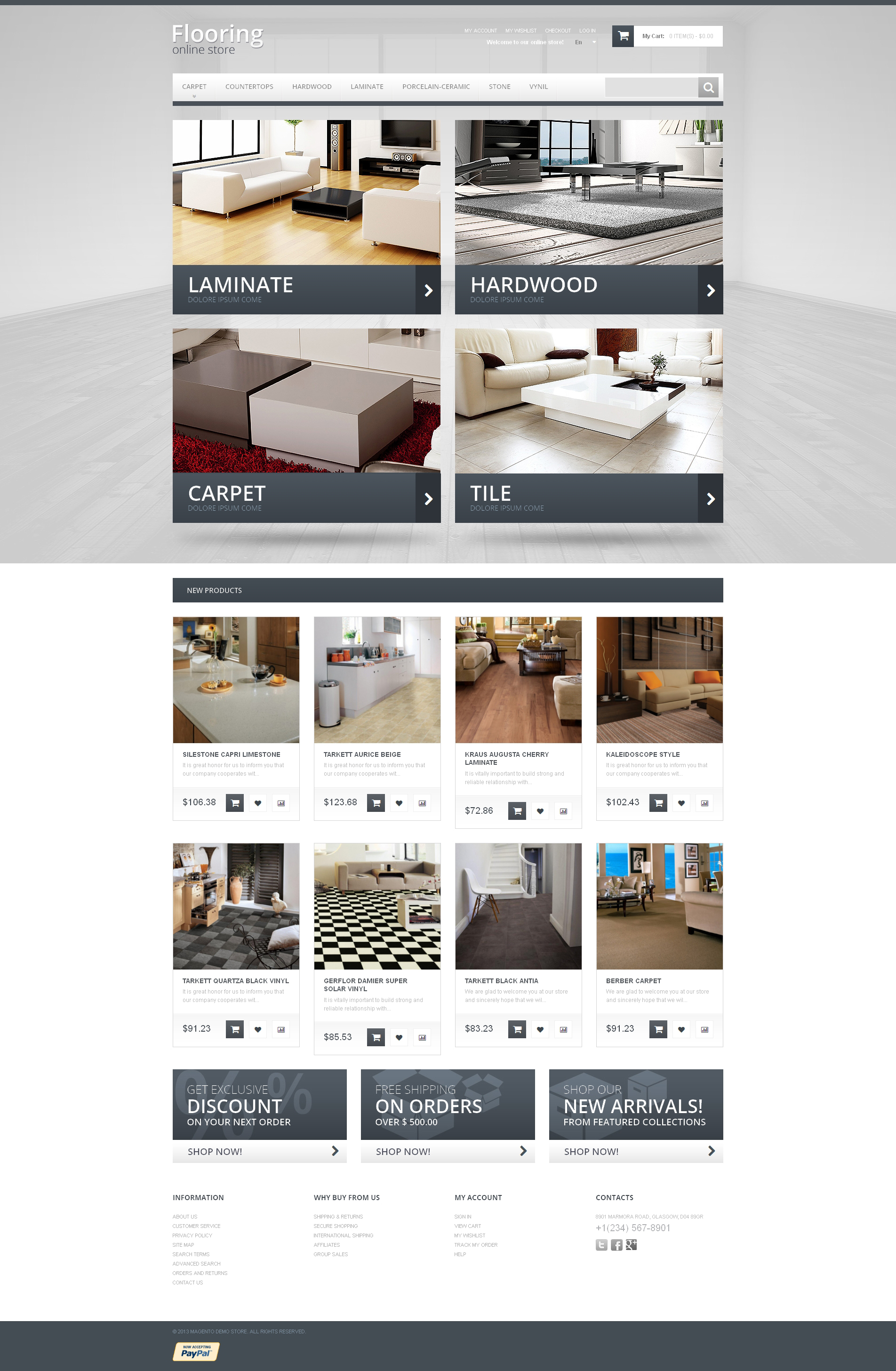 Durable Flooring Magento Theme