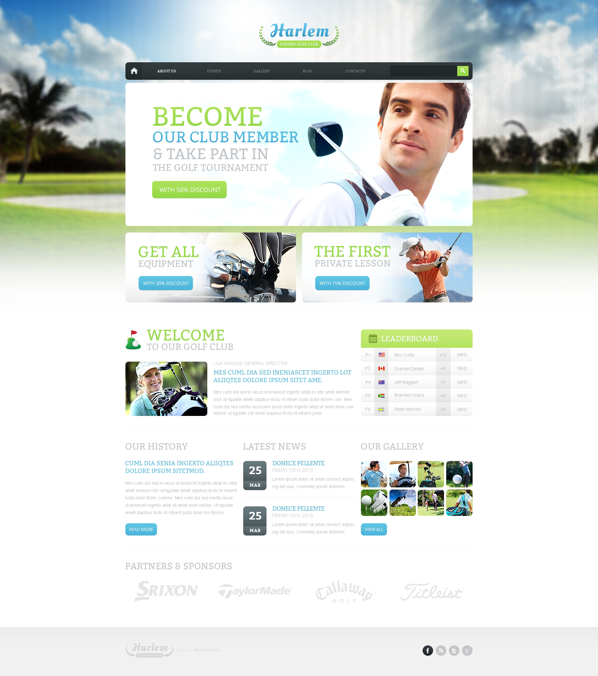 Golf for Better Marketing Drupal Template