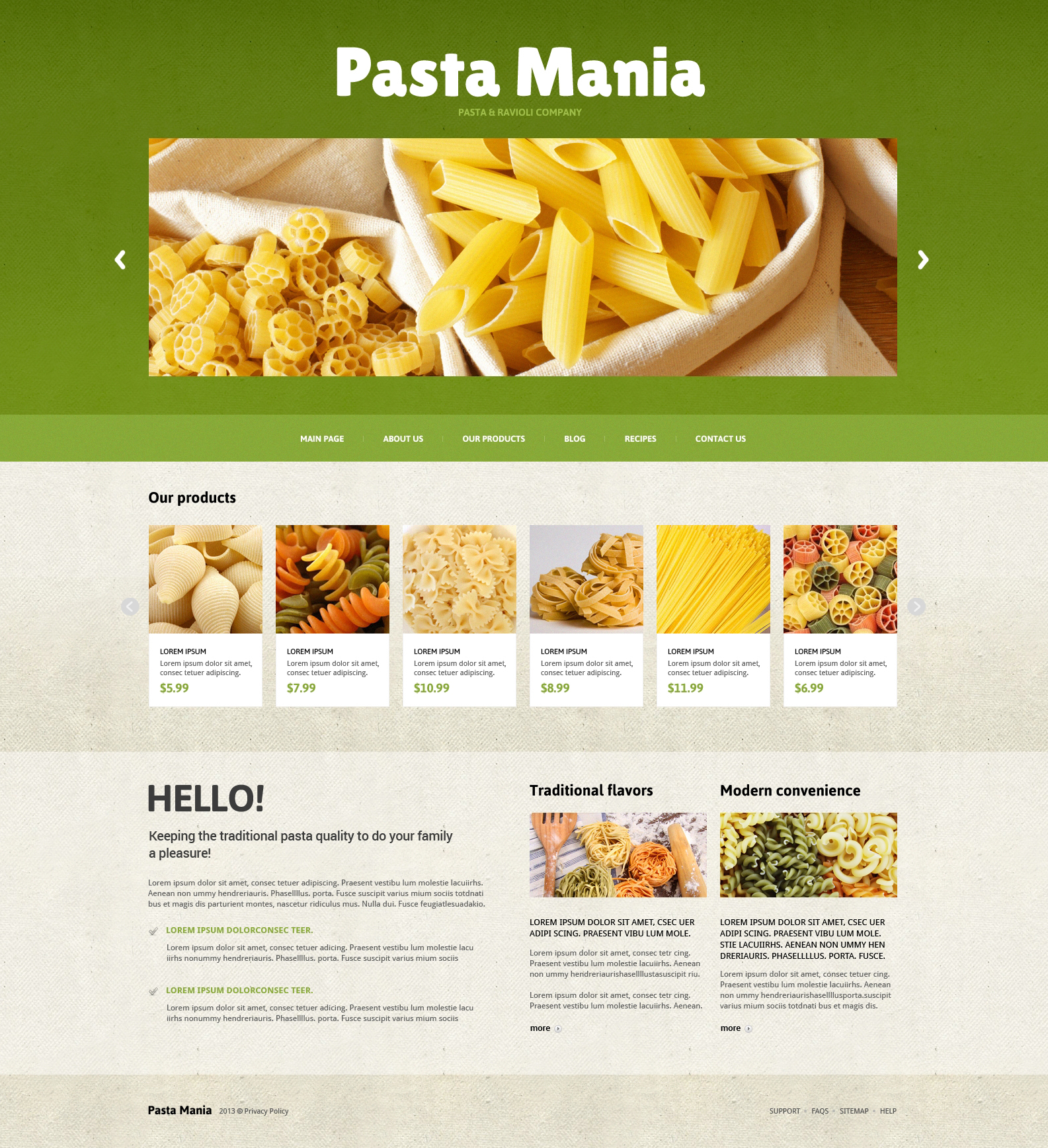 Food Store Responsive Joomla Template