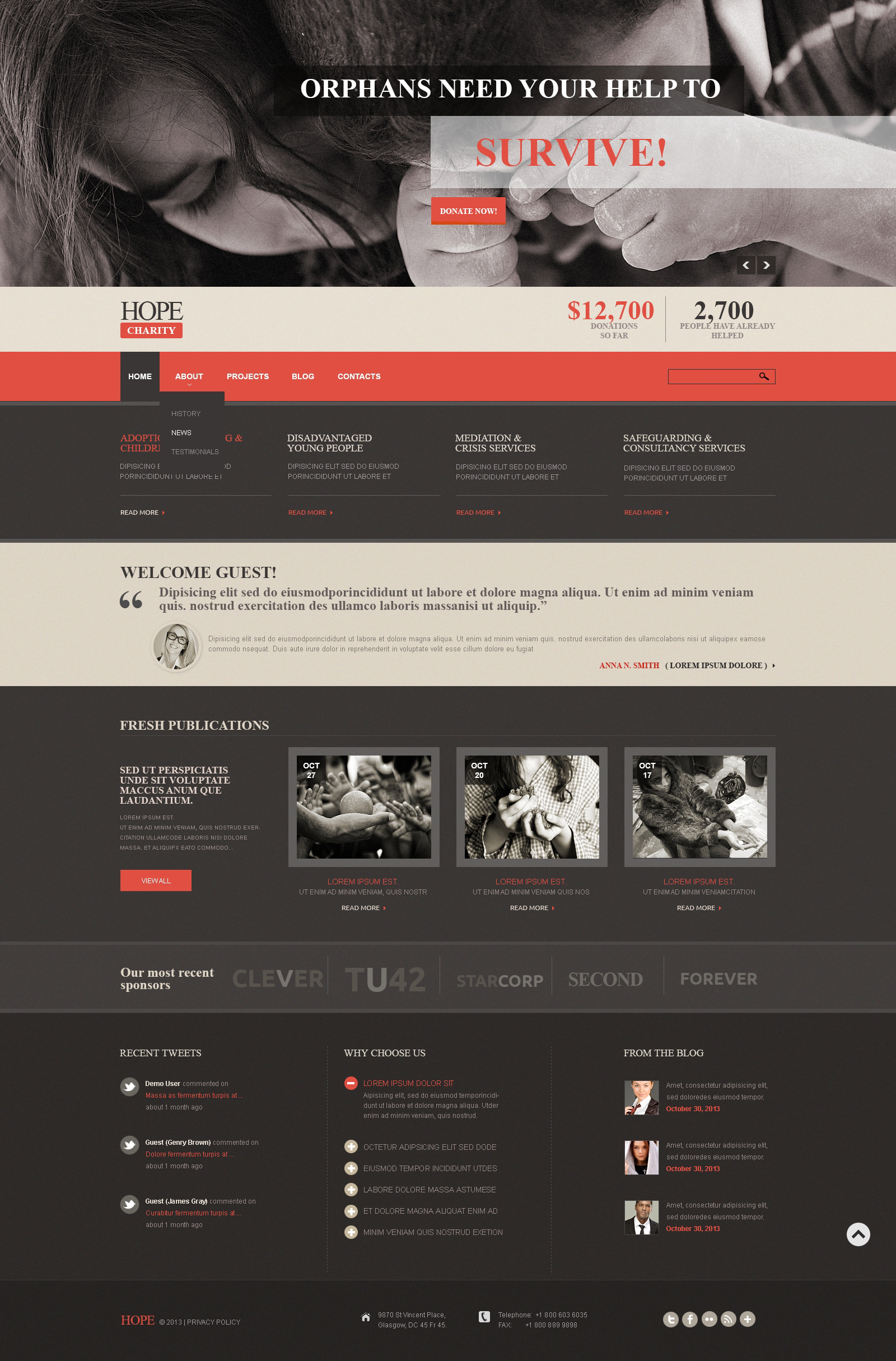 Charity Responsive Joomla Template