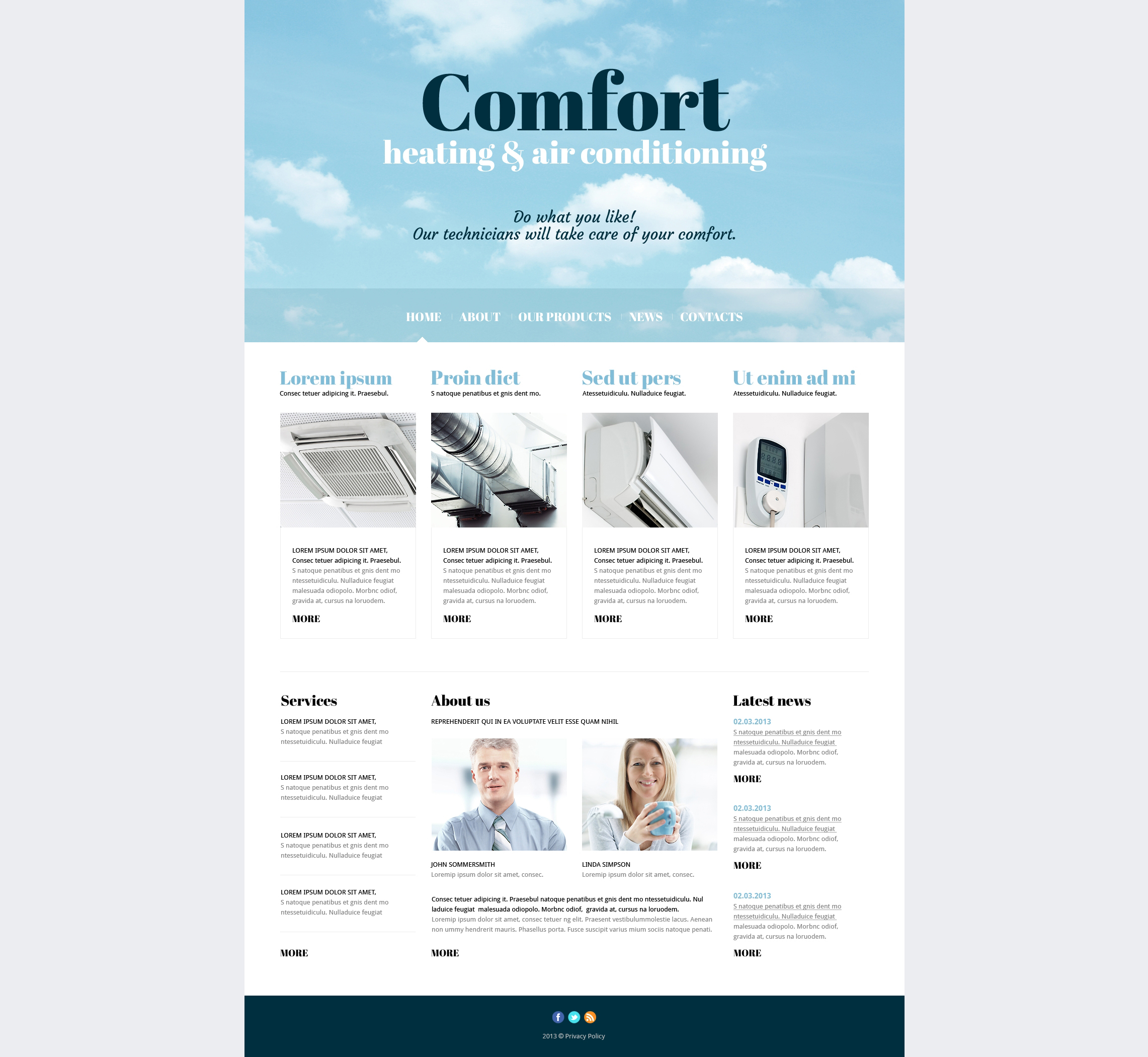 Air Conditioning Responsive Joomla Template