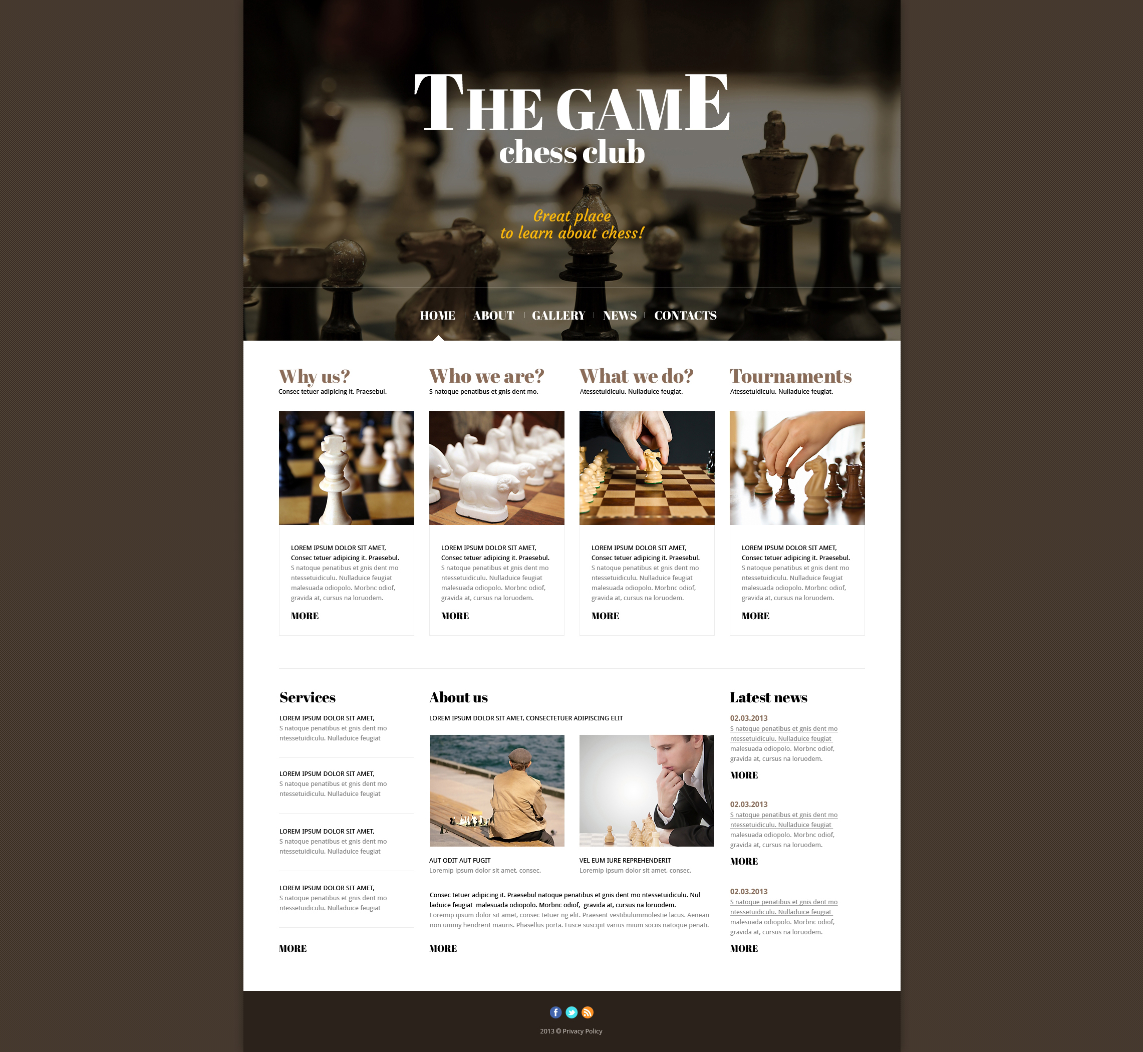 Chess Responsive Joomla Template