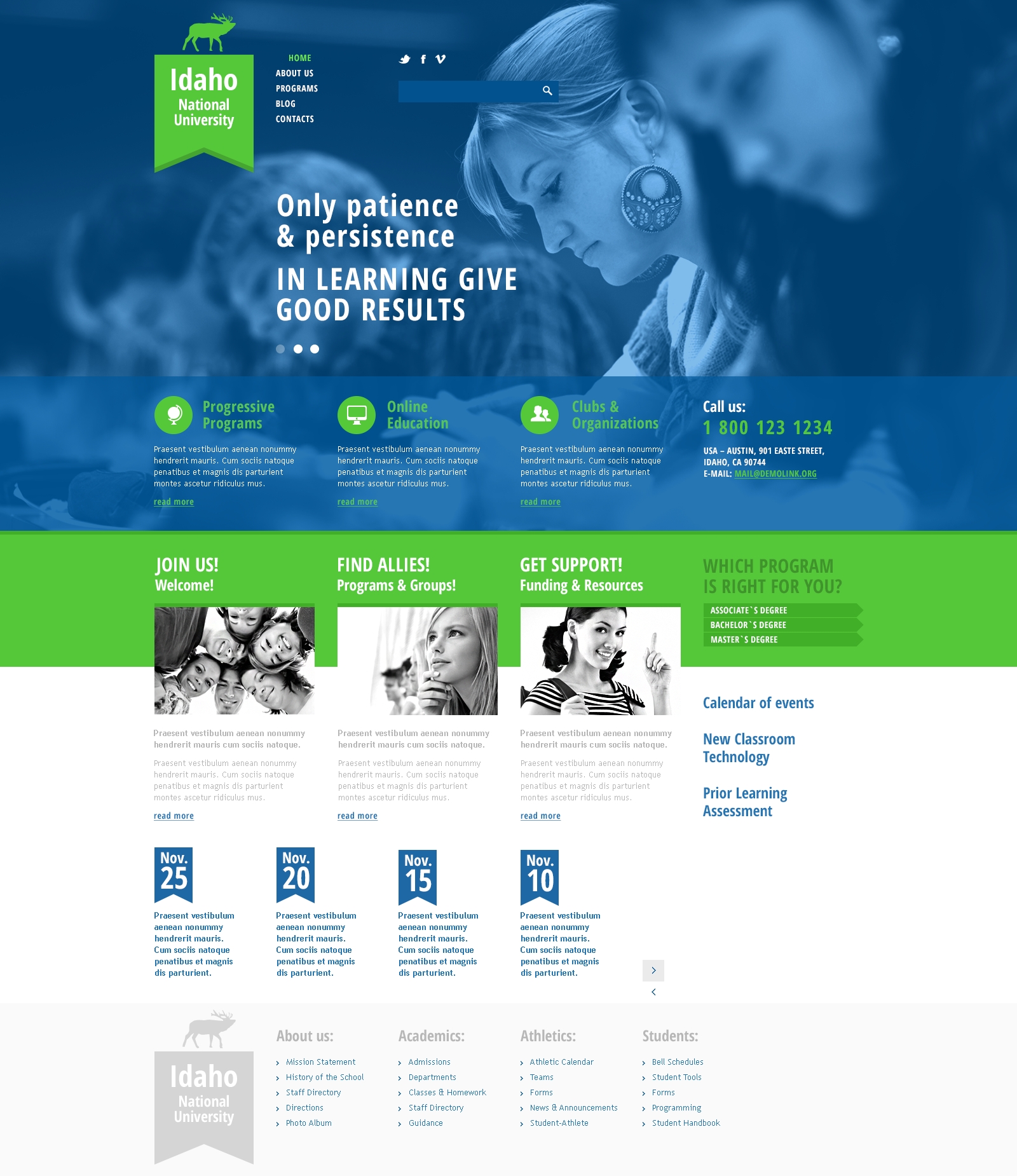 National University Joomla Template