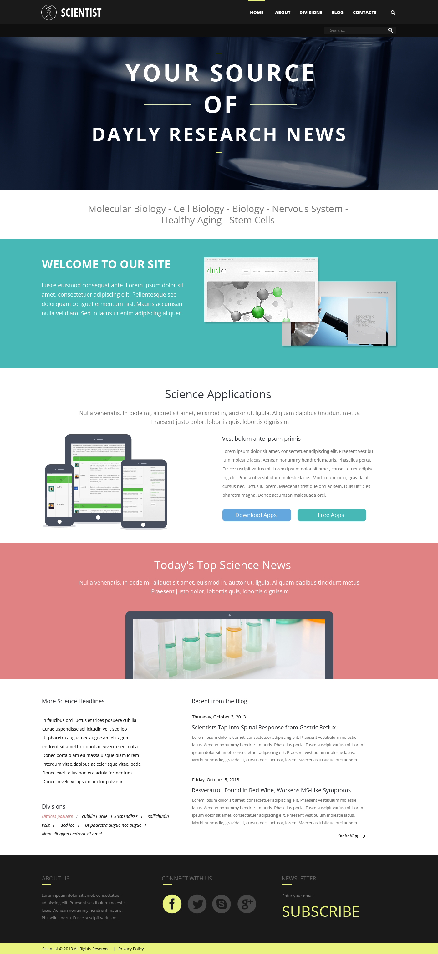 Science Organization Joomla Template