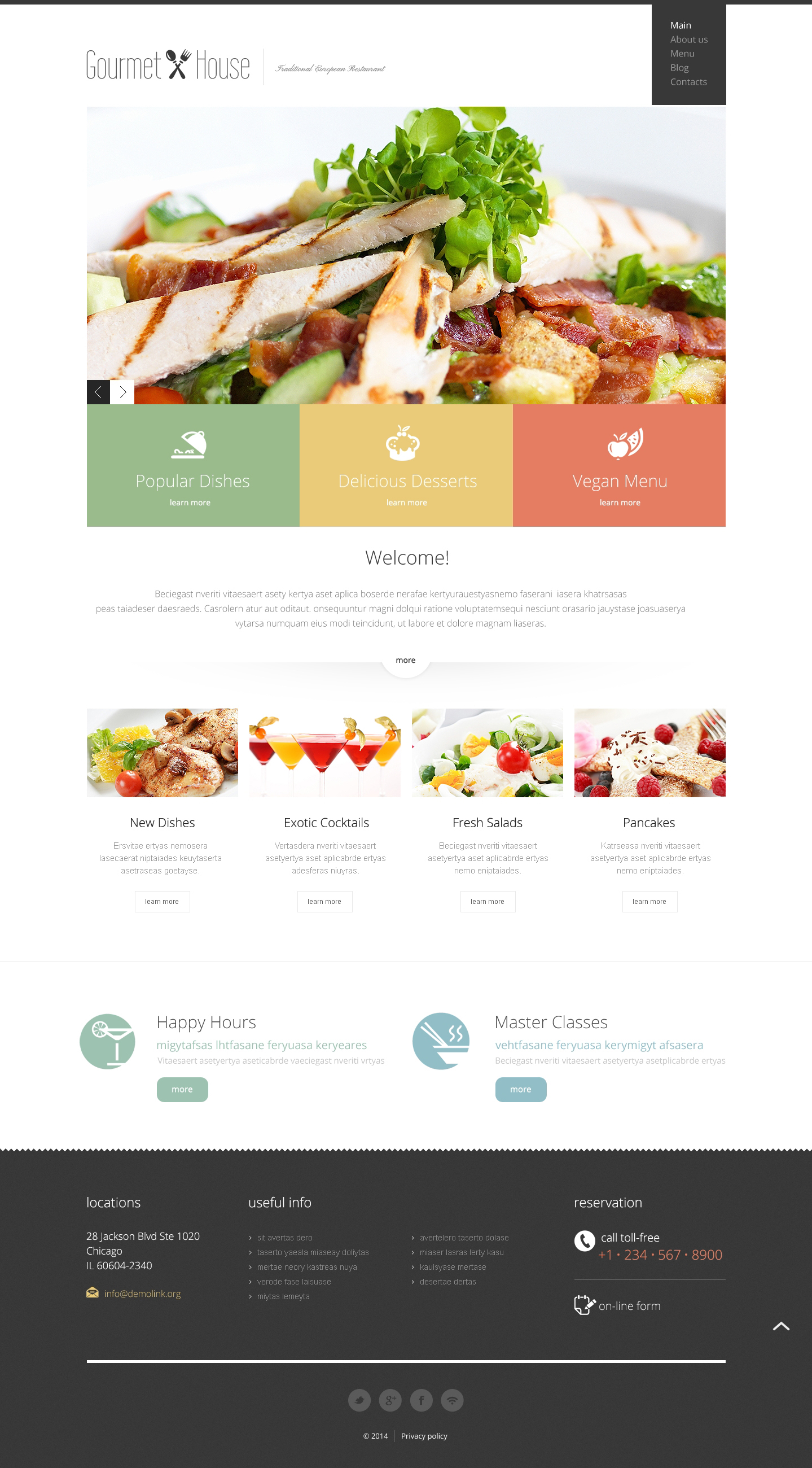 European Restaurant Responsive Joomla Template