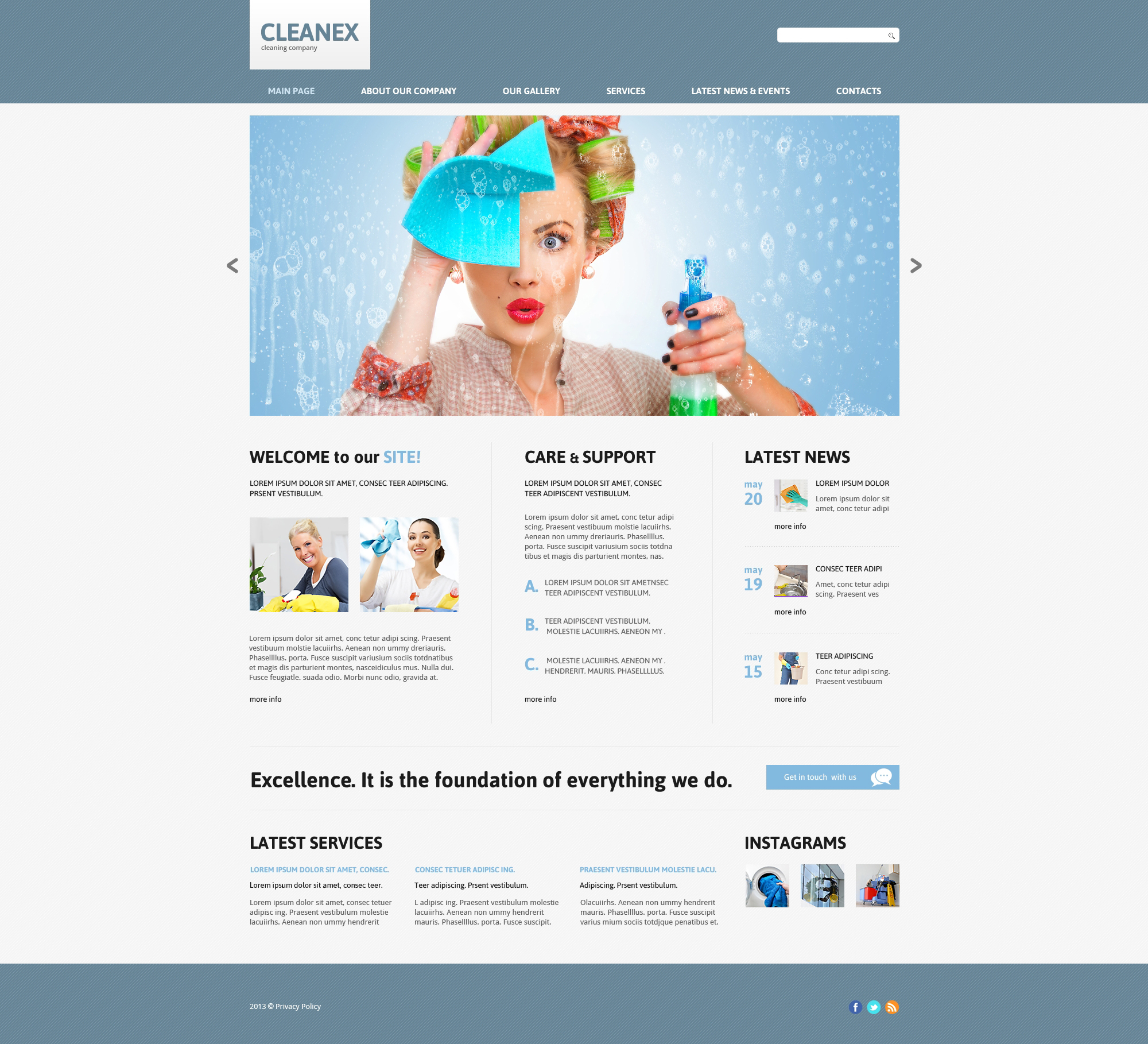 Cleaning Responsive Joomla Template