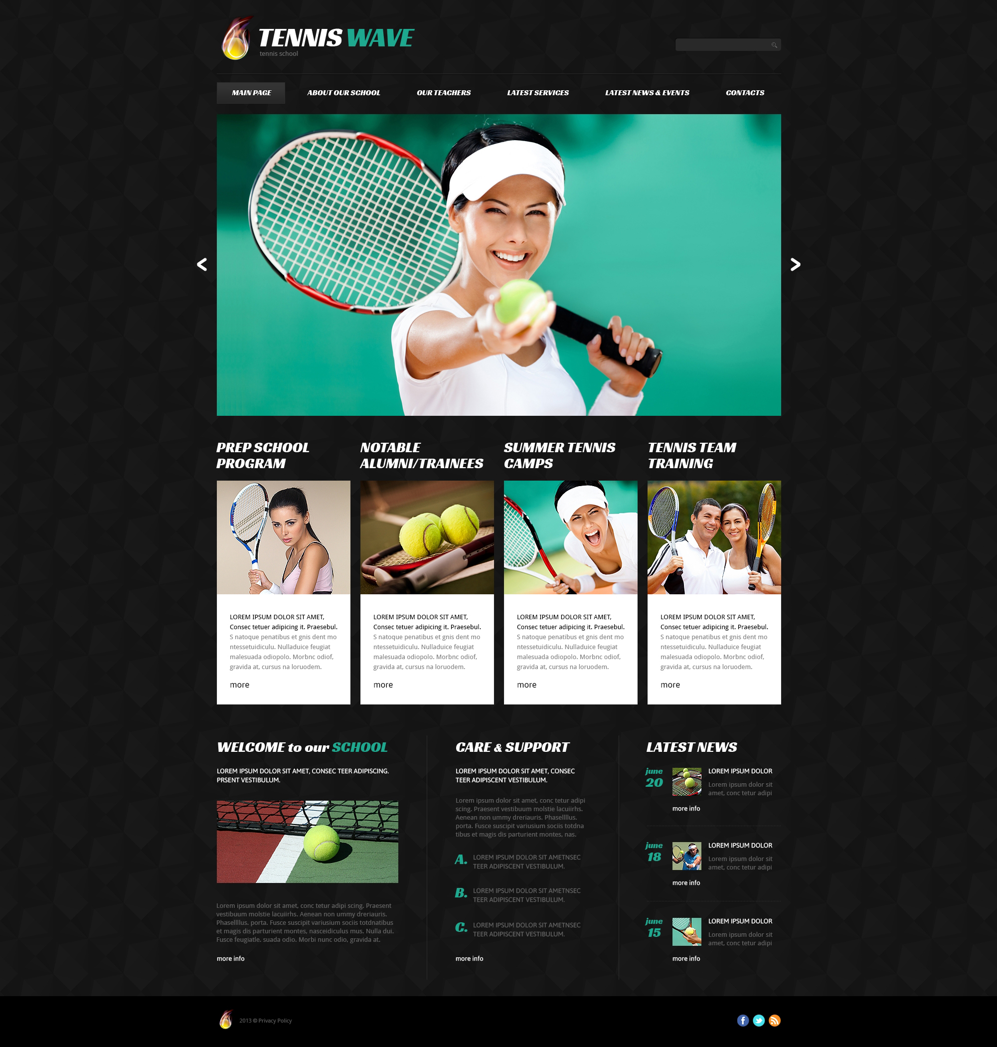 Tennis Club Joomla Template