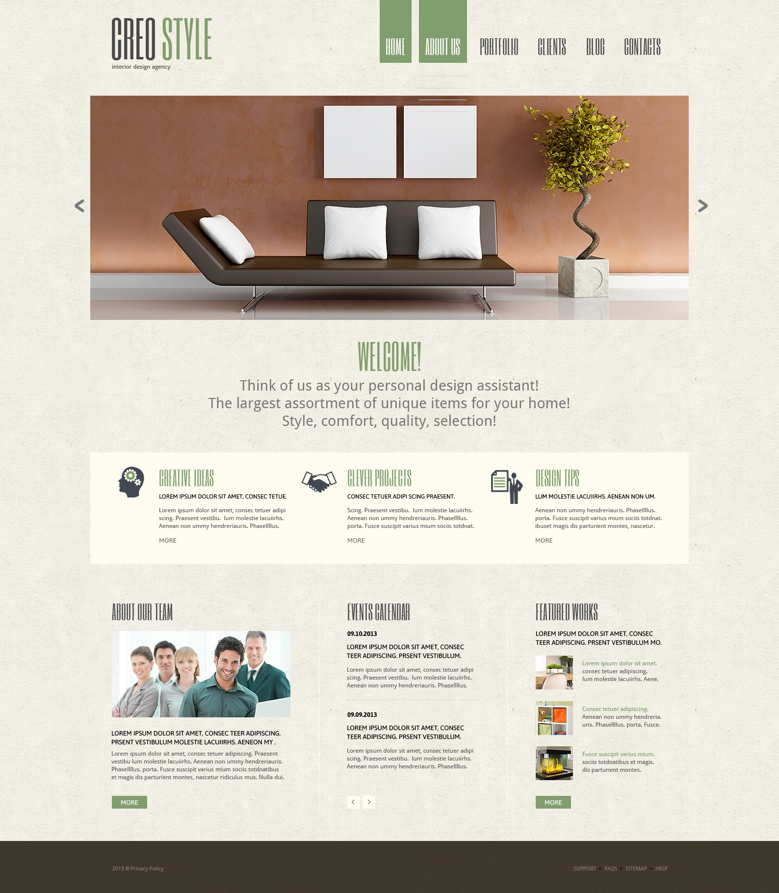 Interior Design Responsive Joomla Template