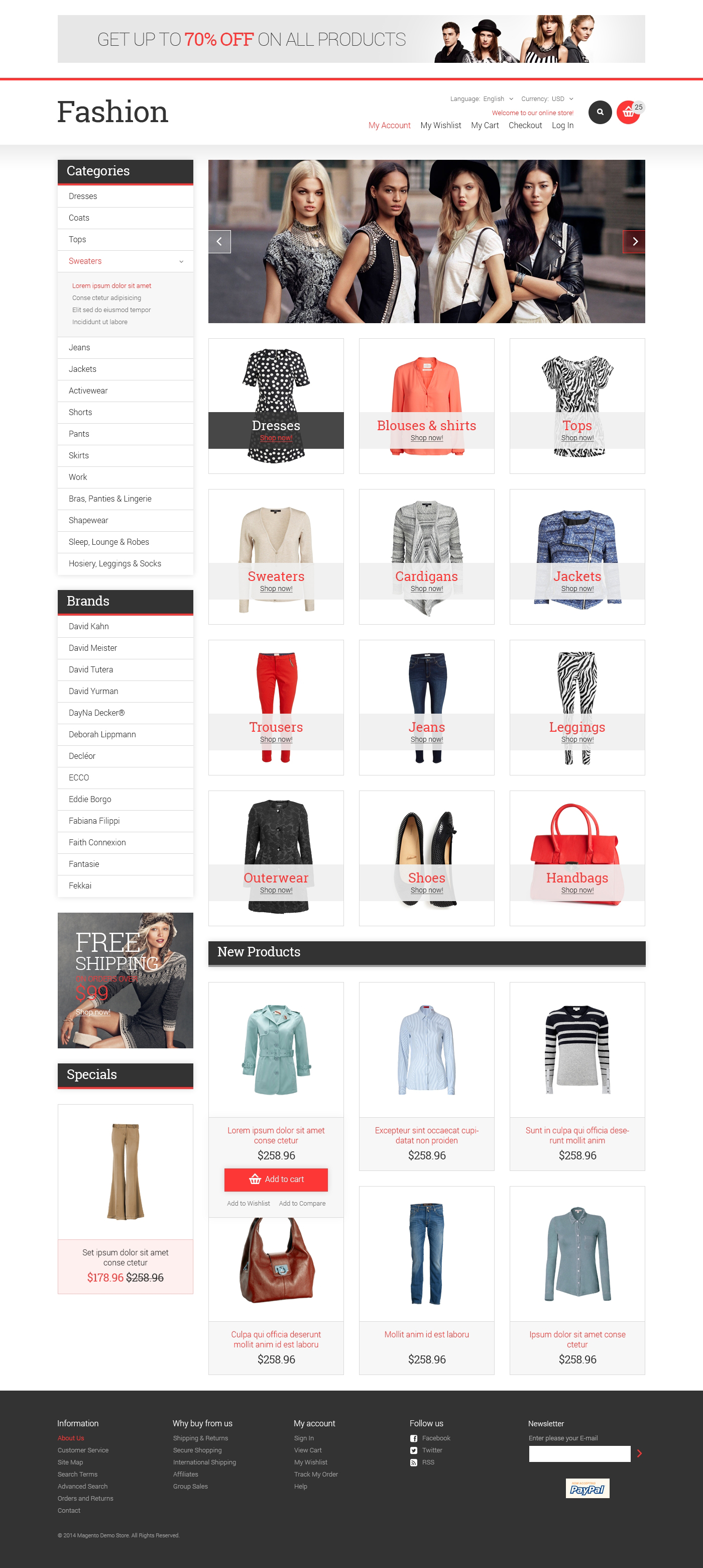 Fashion Store Responsive Magento Theme