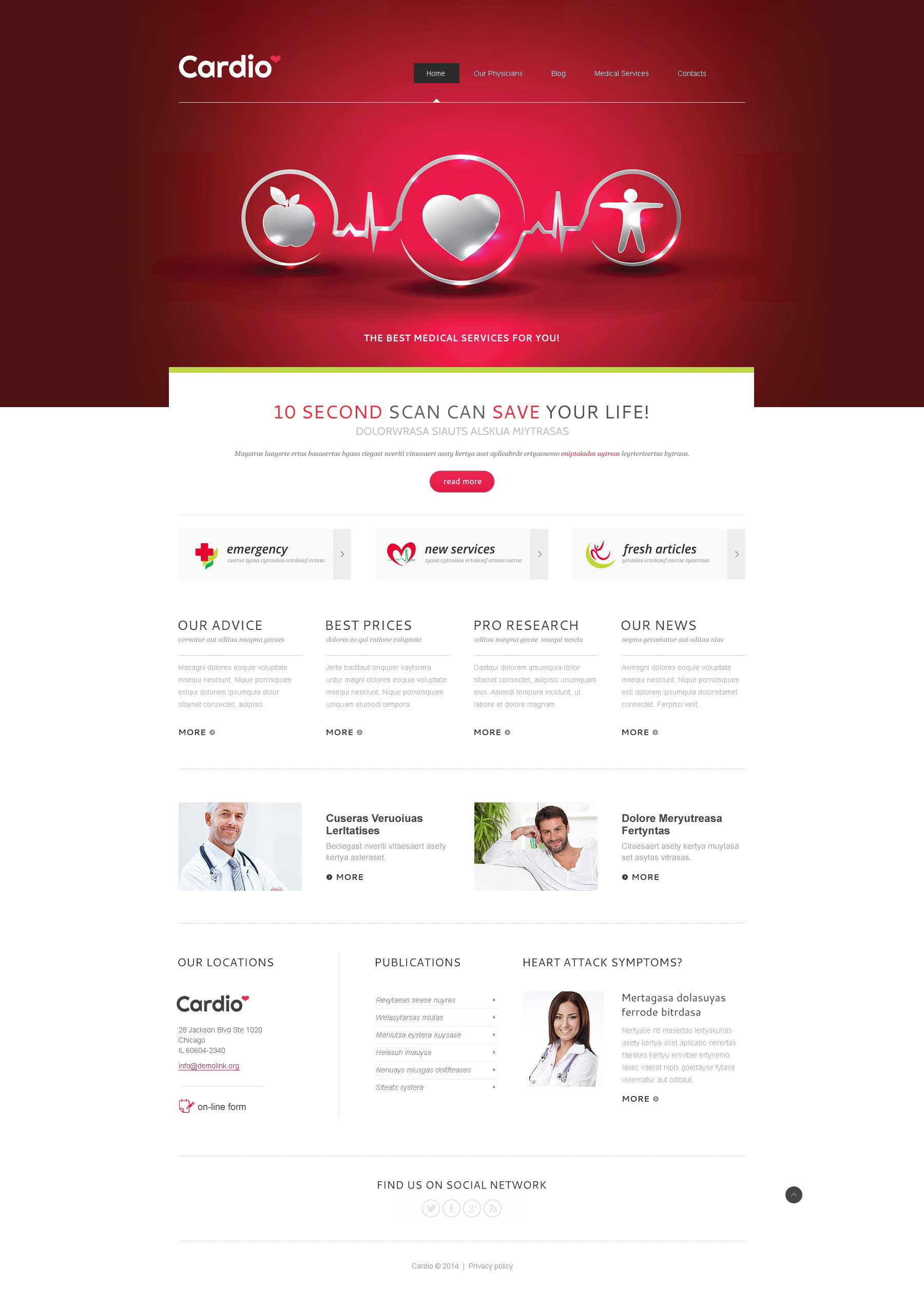 Medical Services Joomla Template