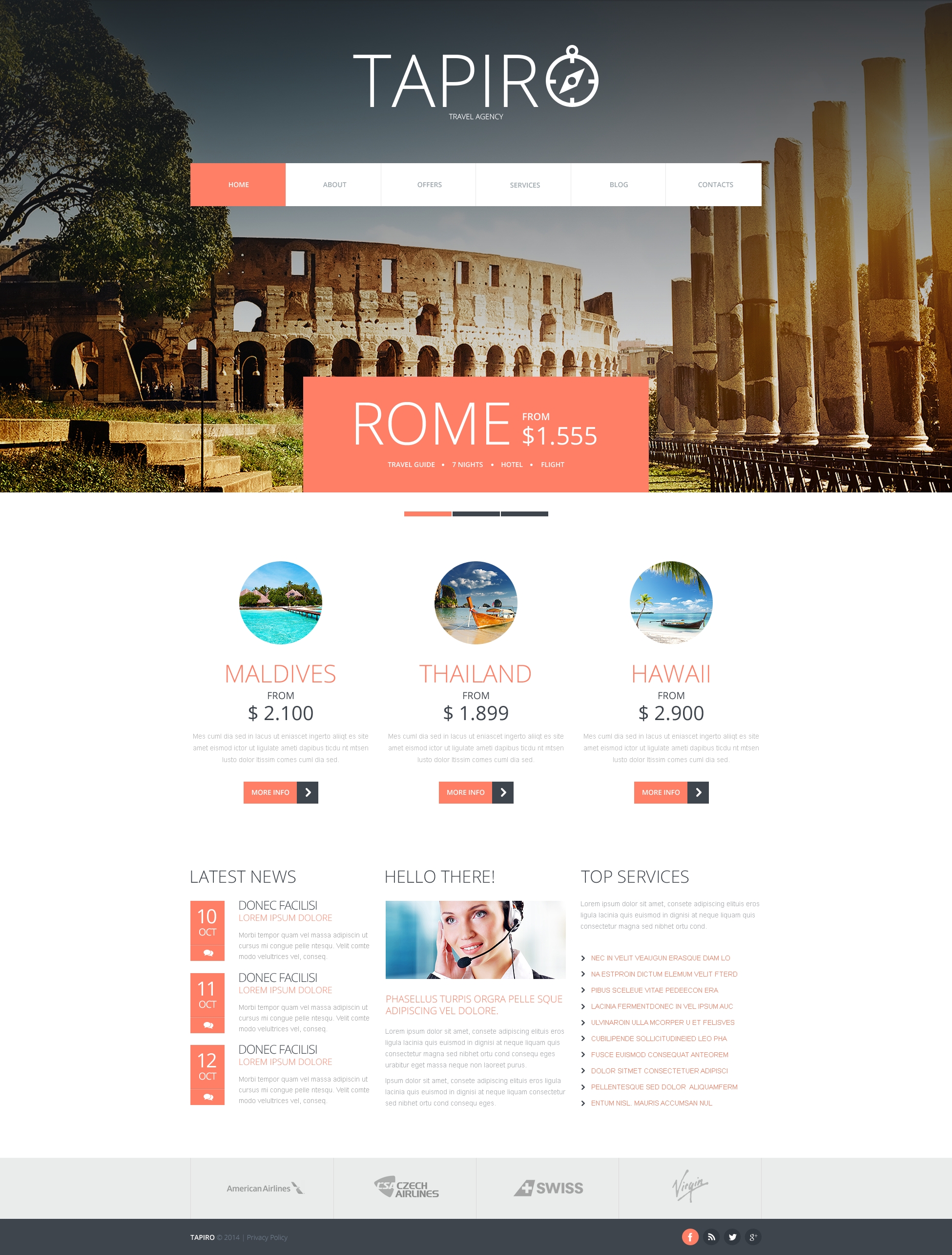 Travel Website Joomla Template