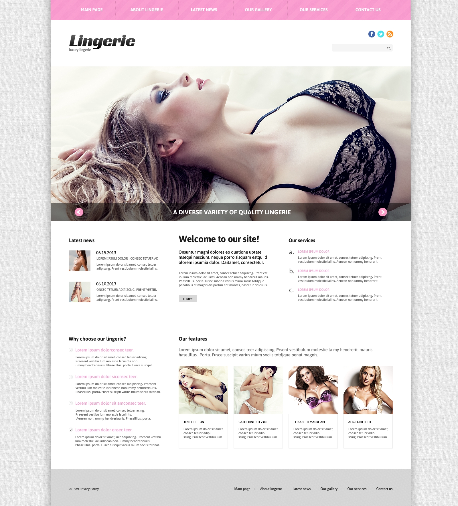 Lingerie Responsive Joomla Template