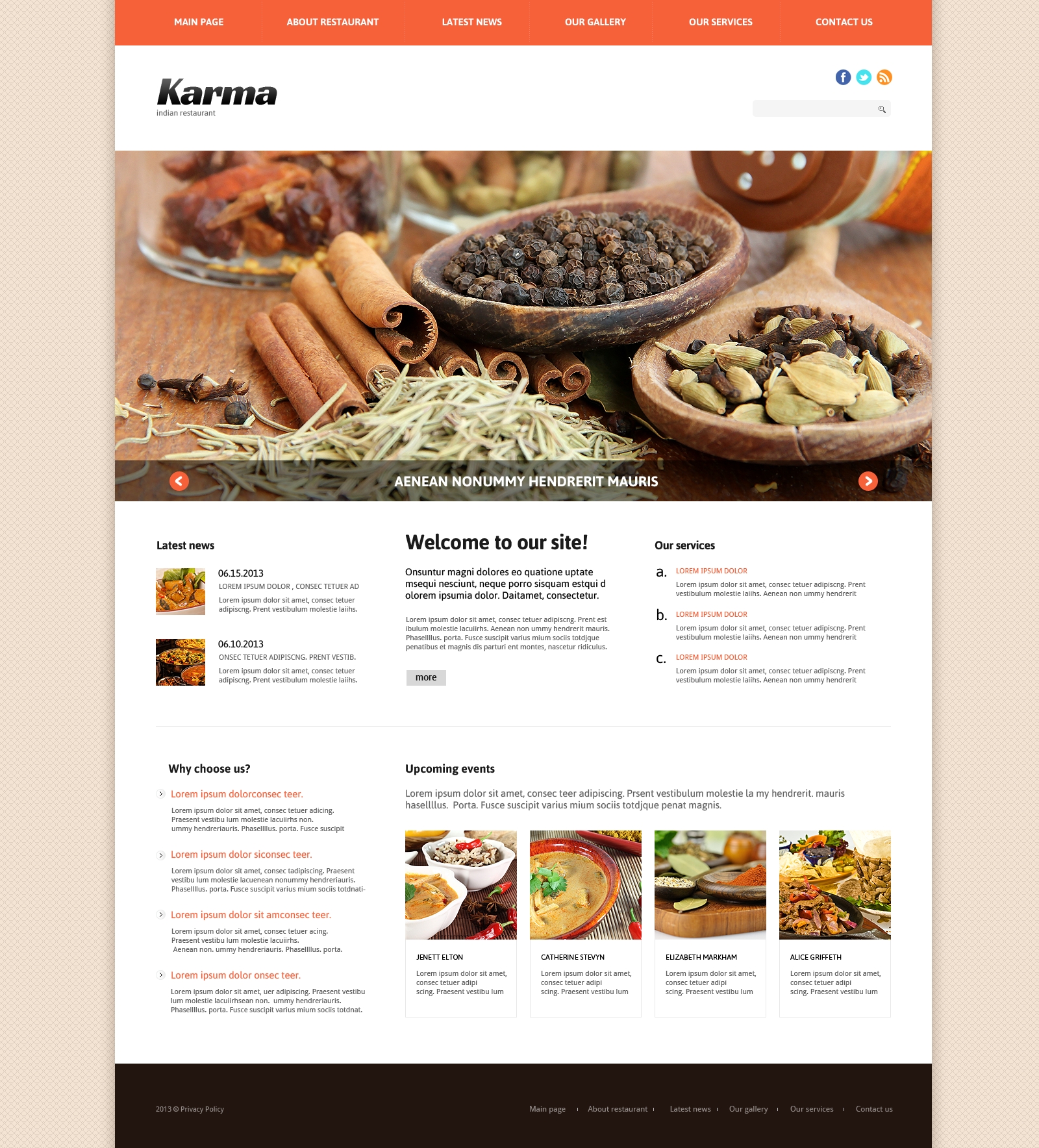 Indian Restaurant Responsive Joomla Template