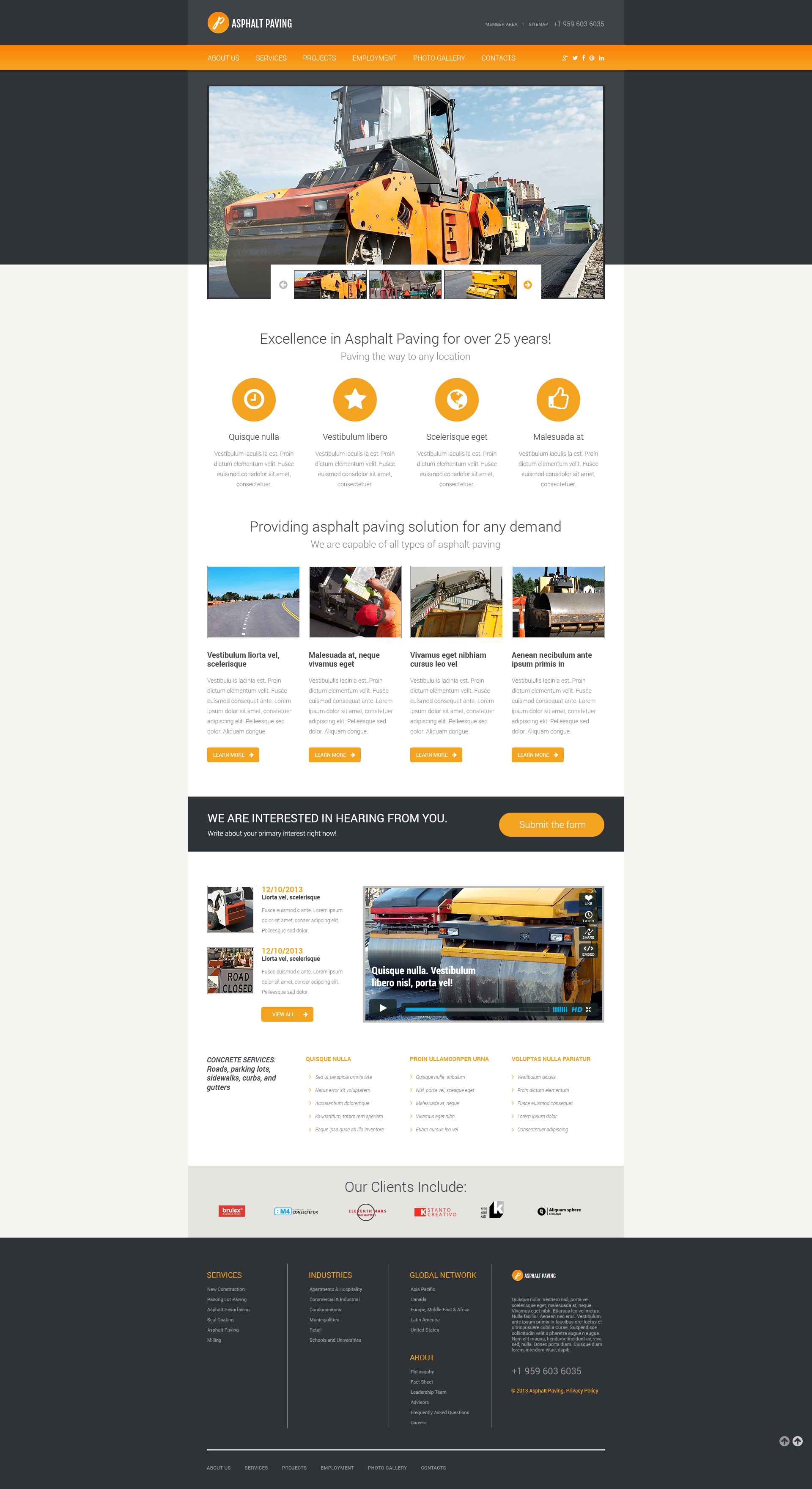 Civil Engineering Responsive Website Template