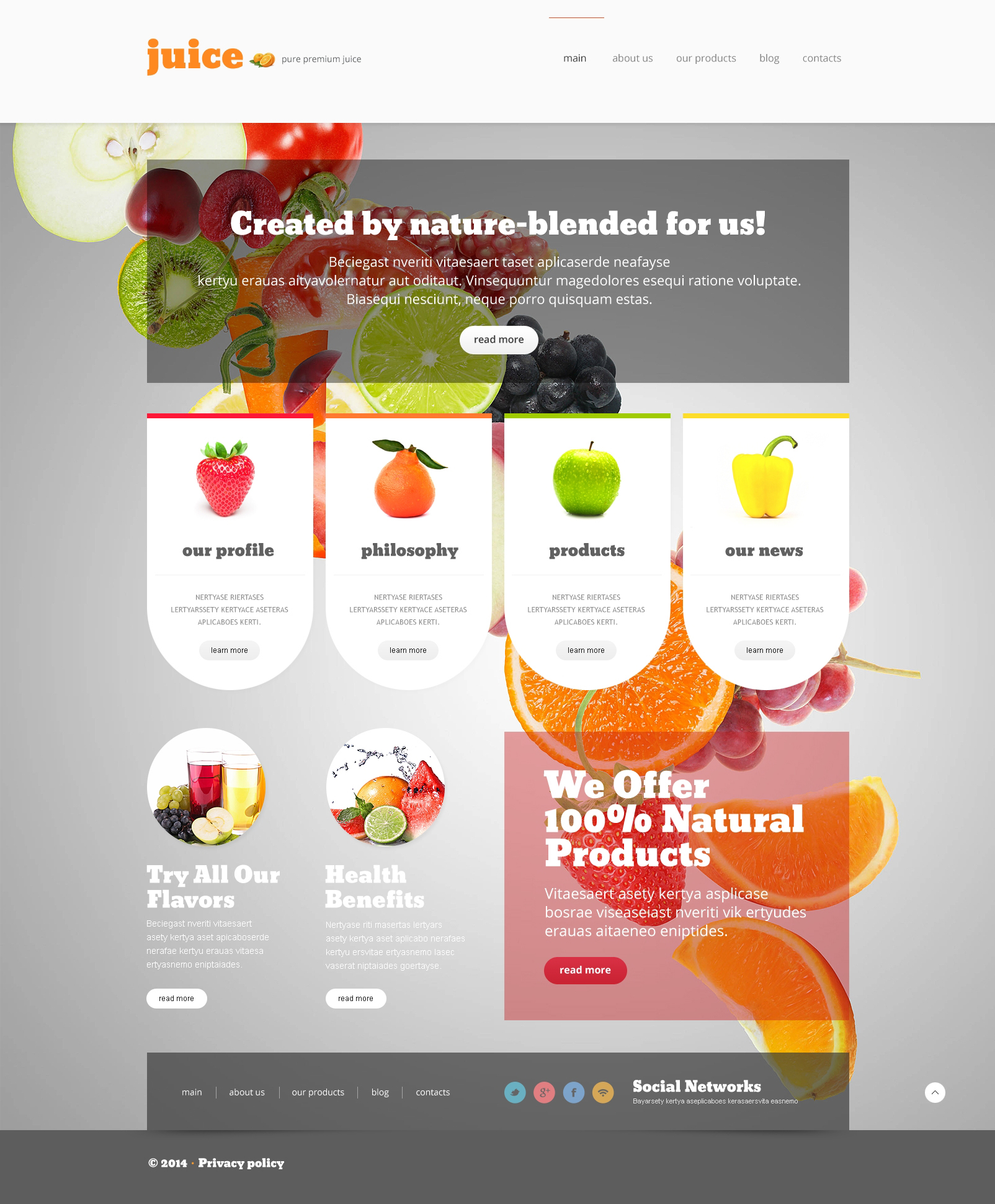 Healthy Eating Joomla Template