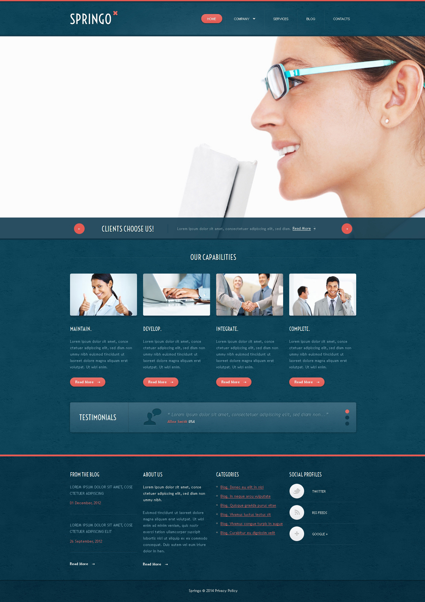 Merchant Services Responsive Joomla Template