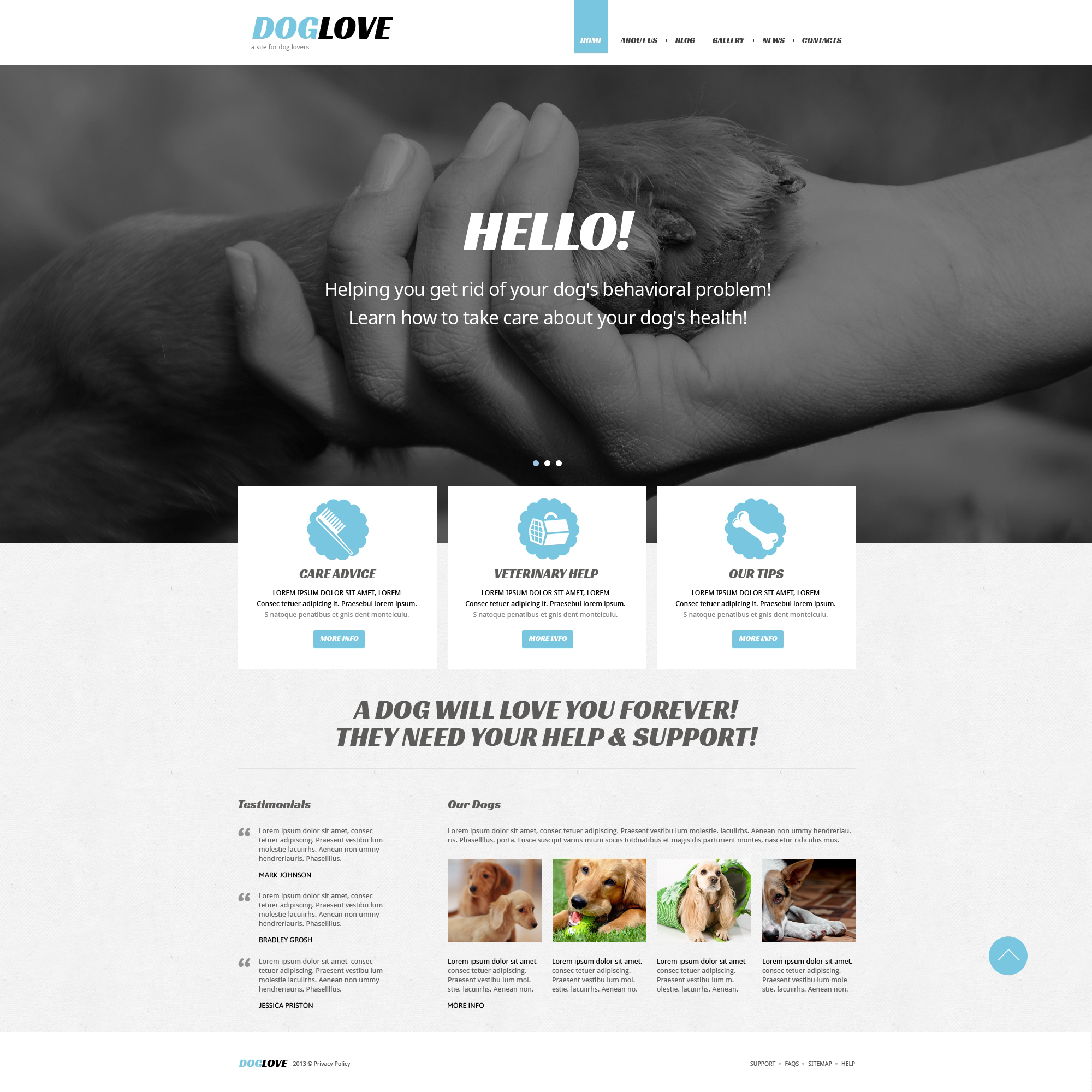 Pet Care Joomla Template