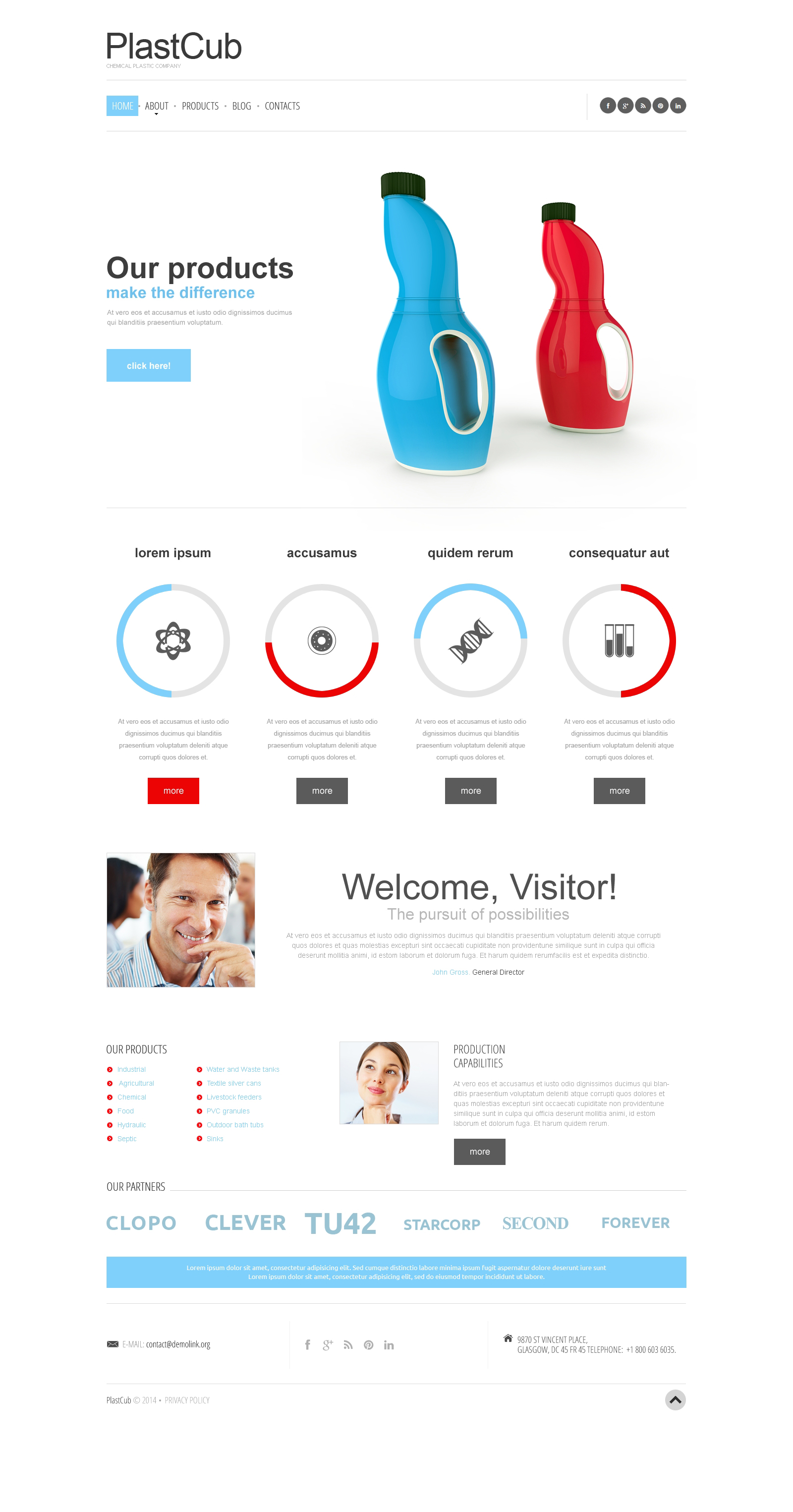 Packaging Responsive Website Template