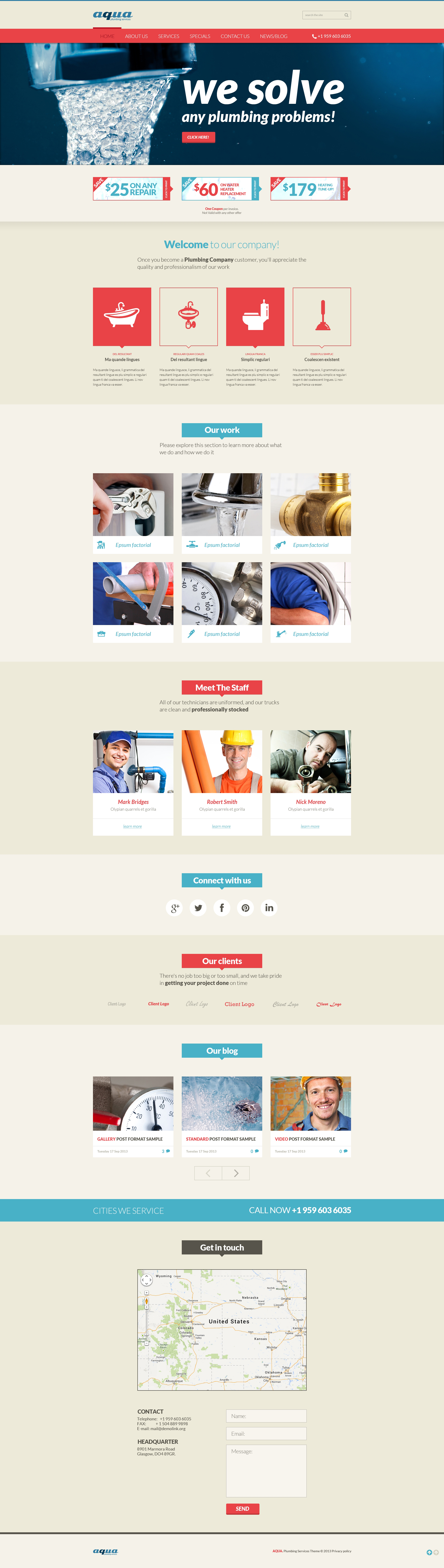 Plumbing Services Online Joomla Template