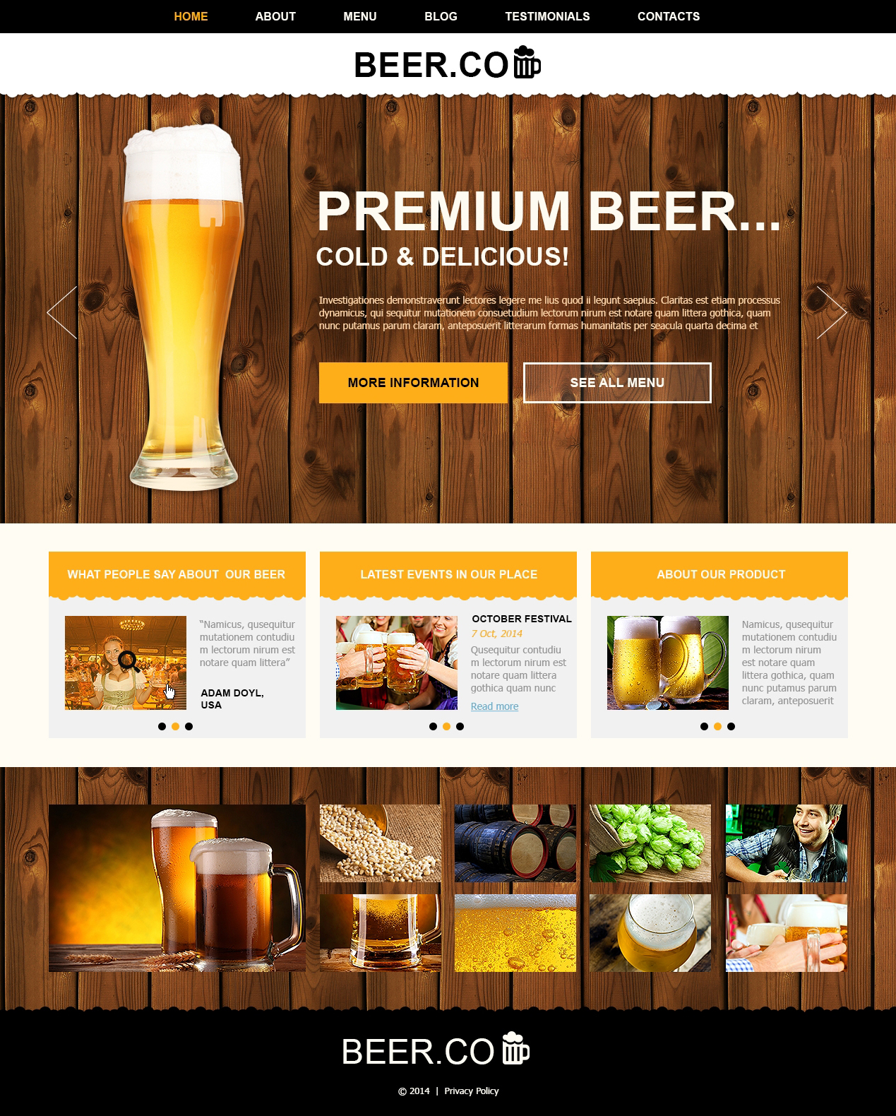 Pub Responsive Joomla Template