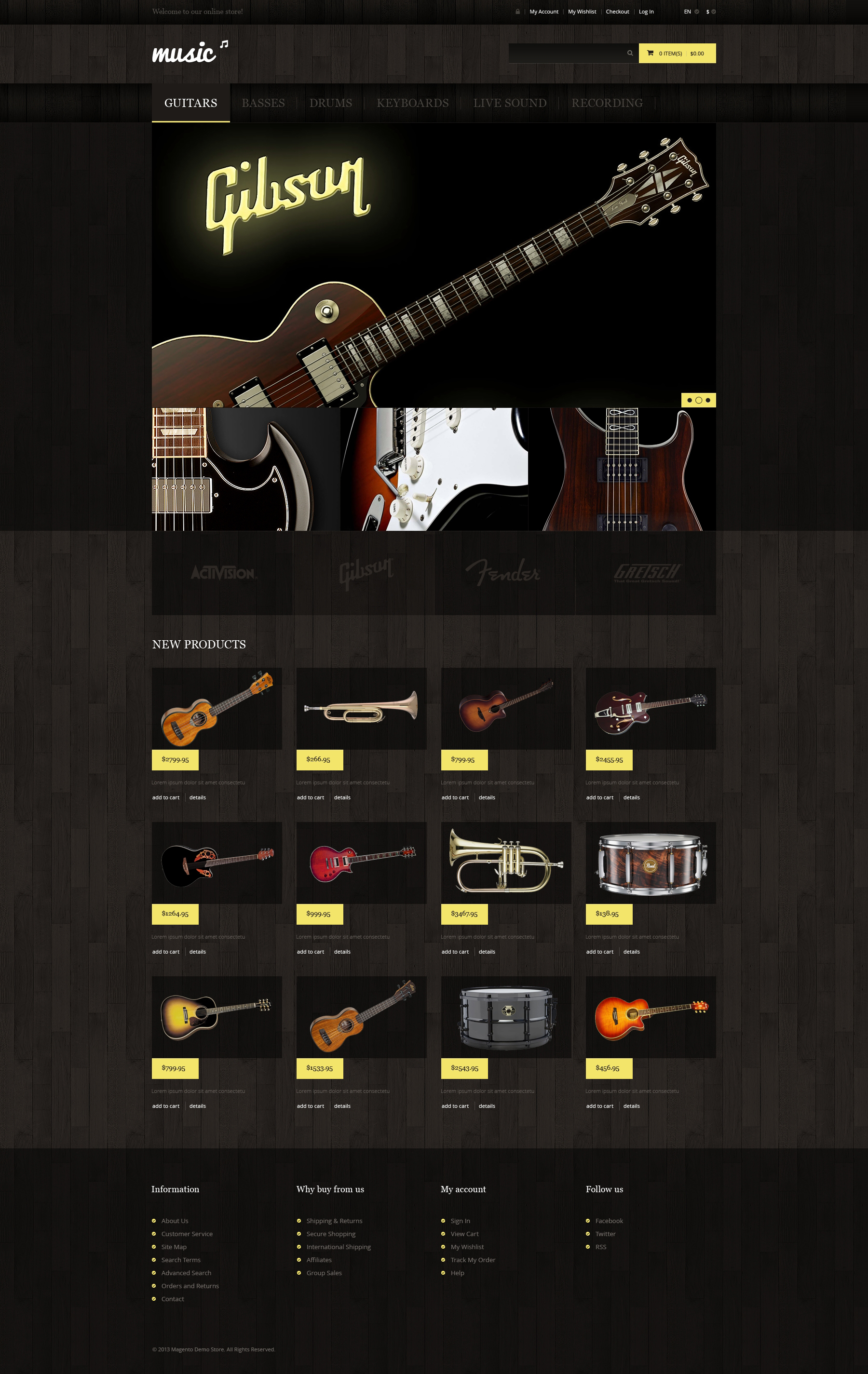 Music Store Magento Theme